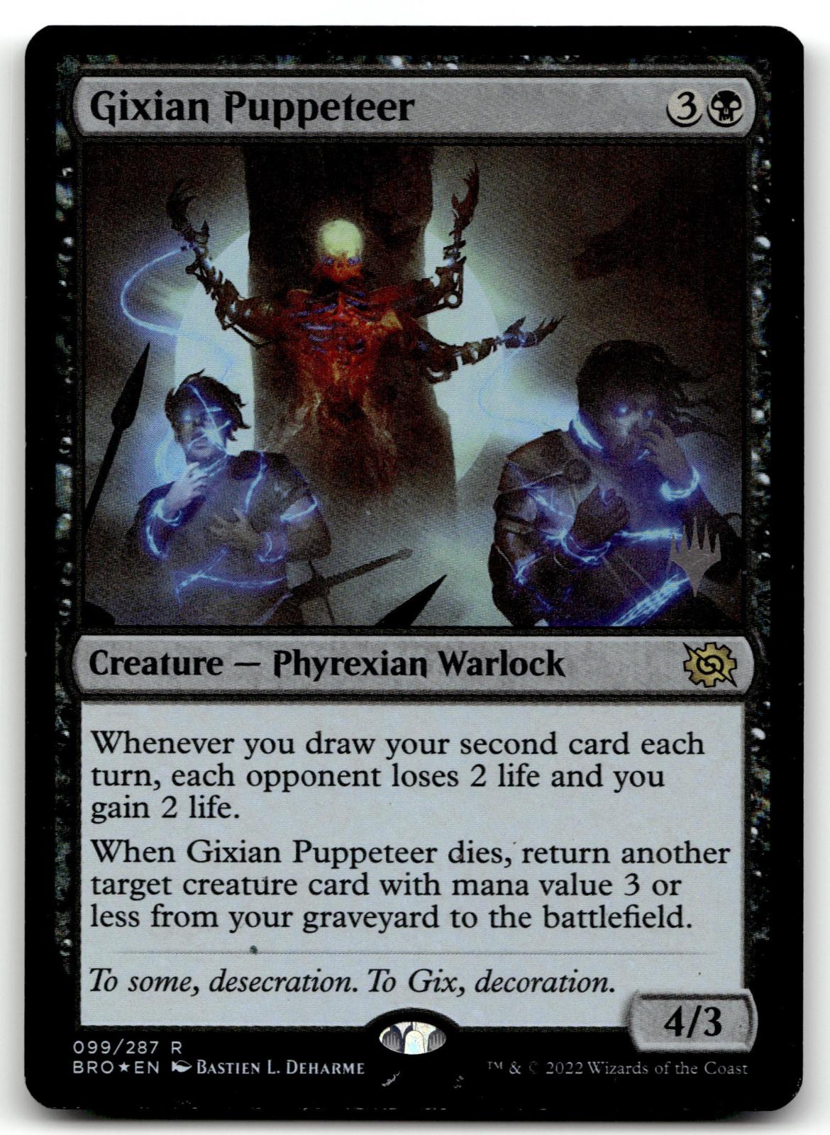 Gixian Puppeteer 99 Rare The Brothers' War Magic: The Gathering Near Mint