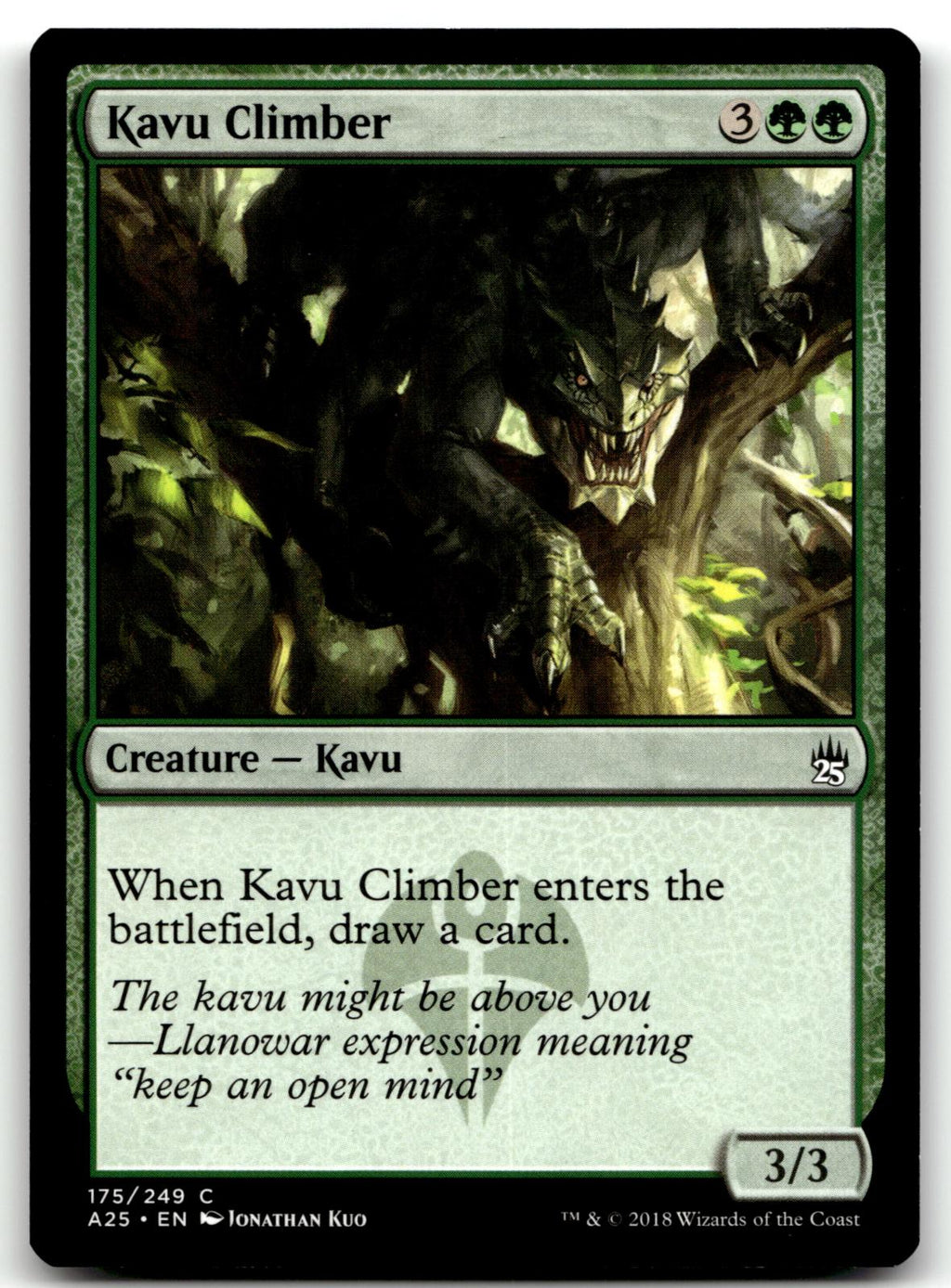 Kavu Climber 175 Common Masters 25 Magic: The Gathering Near Mint
