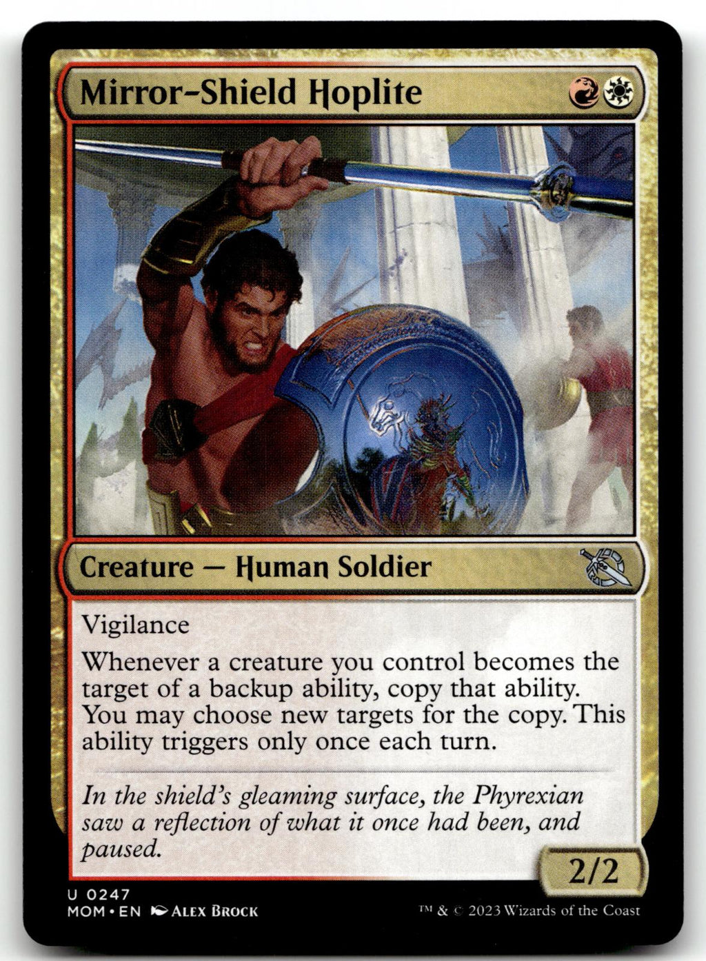 Mirror-Shield Hoplite 247 Uncommon March of the Machine Magic: The Gathering NM