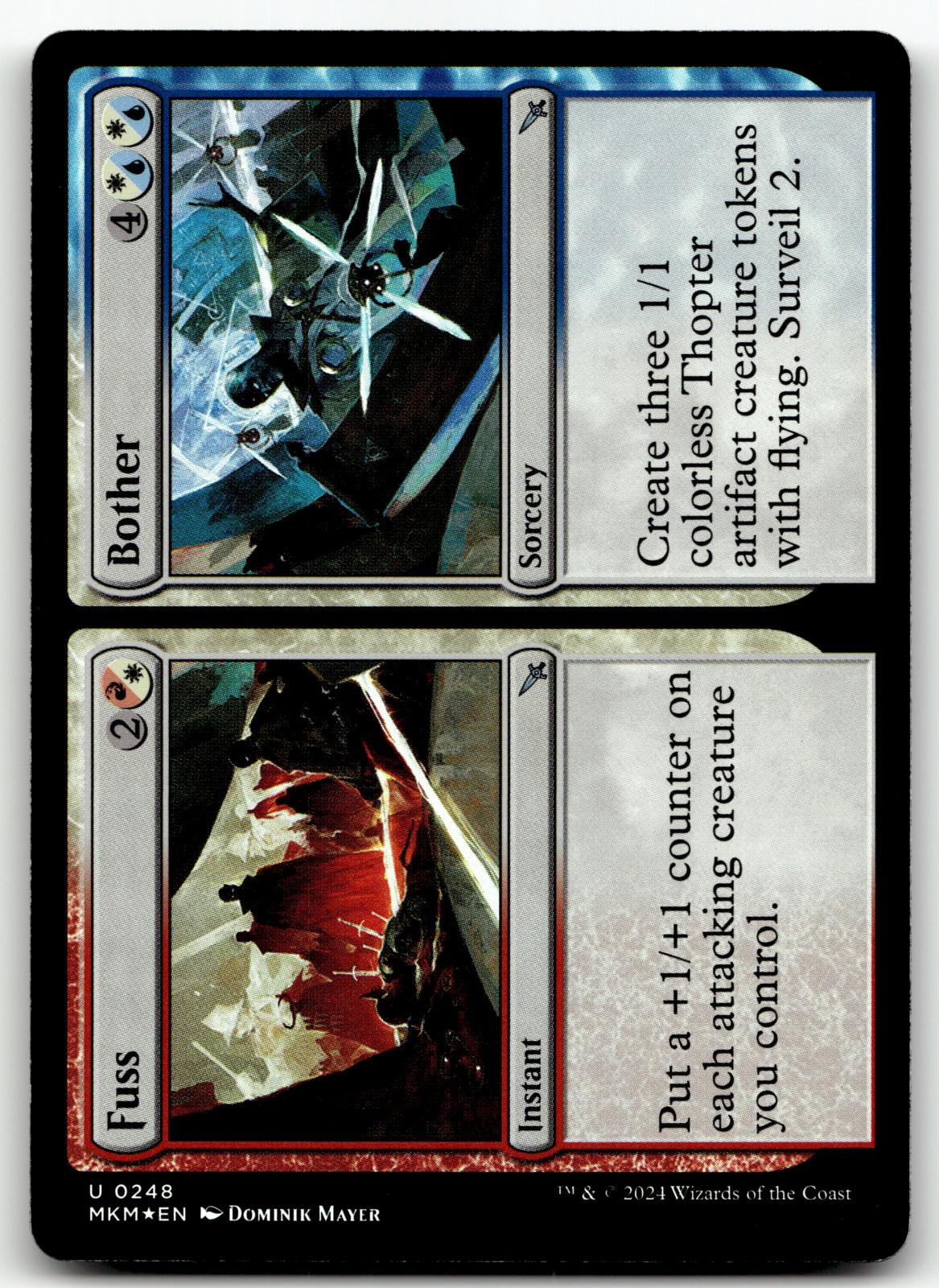 Fuss // Bother 248 Uncommon Murders at Karlov Manor Magic: The Gathering Foil NM