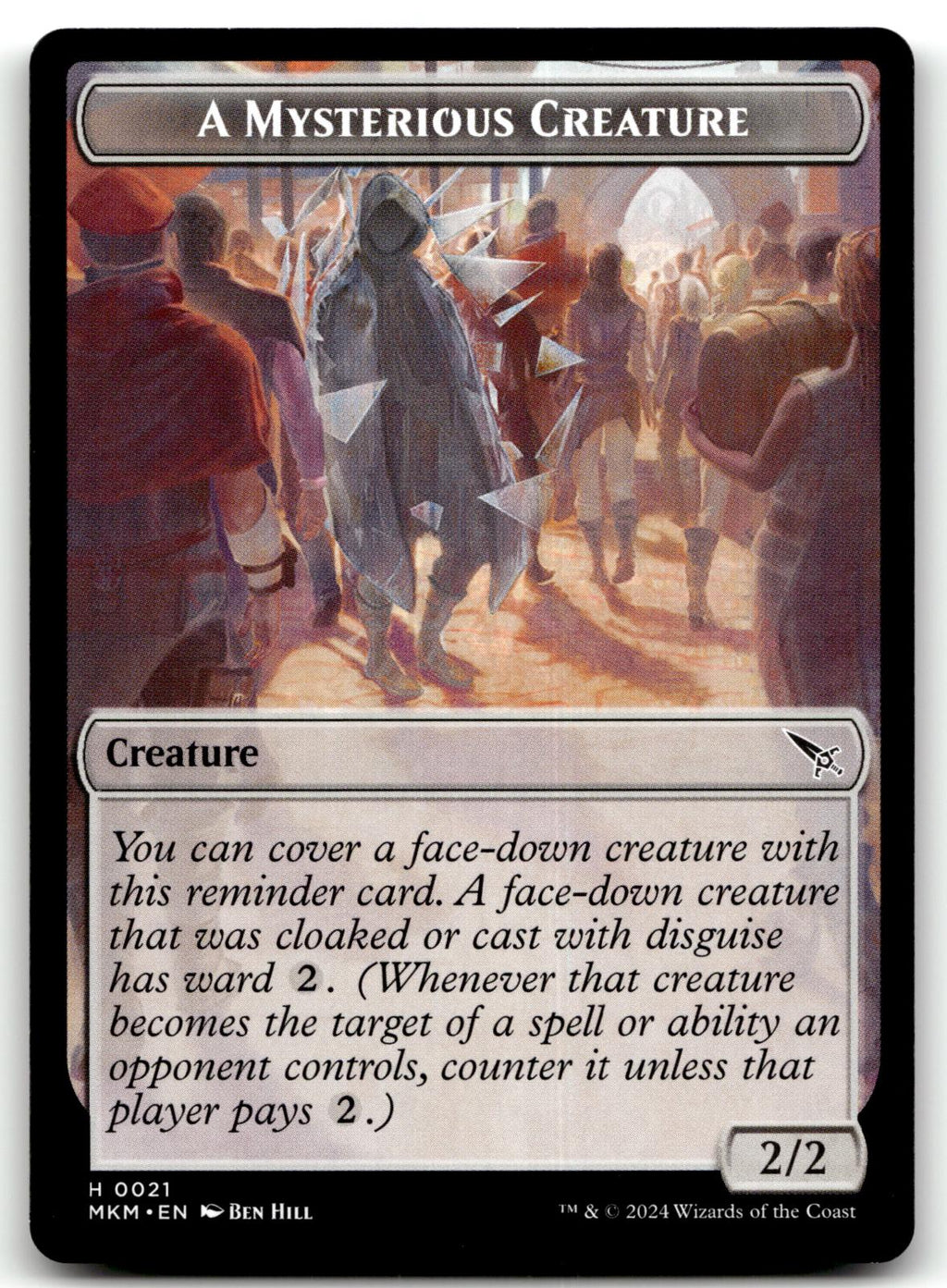 A Mysterious Creature Token 21 Murders at Karlov Manor Magic: The Gathering NM