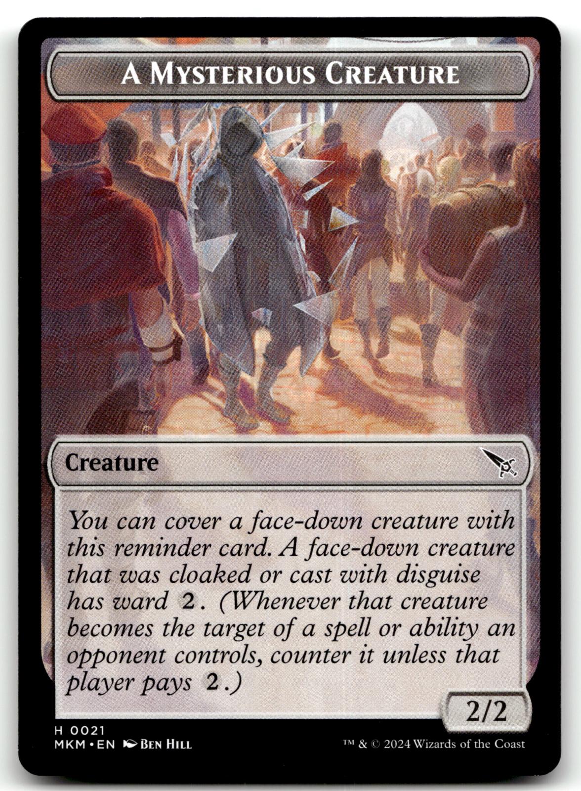 A Mysterious Creature Token 21 Murders at Karlov Manor Magic: The Gathering NM