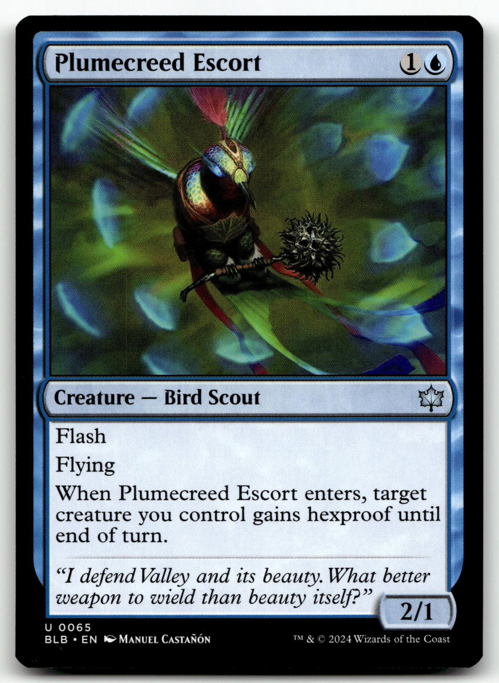 Plumecreed Escort 65 Uncommon Bloomburrow Magic: The Gathering Near Mint