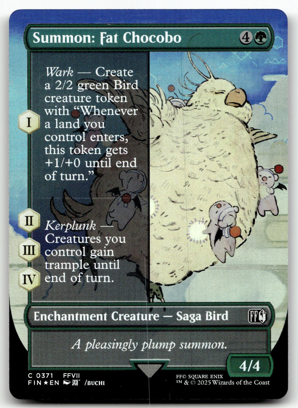 Summon: Fat Chocobo (Borderless) 371 FINAL FANTASY Magic: The Gathering Foil NM