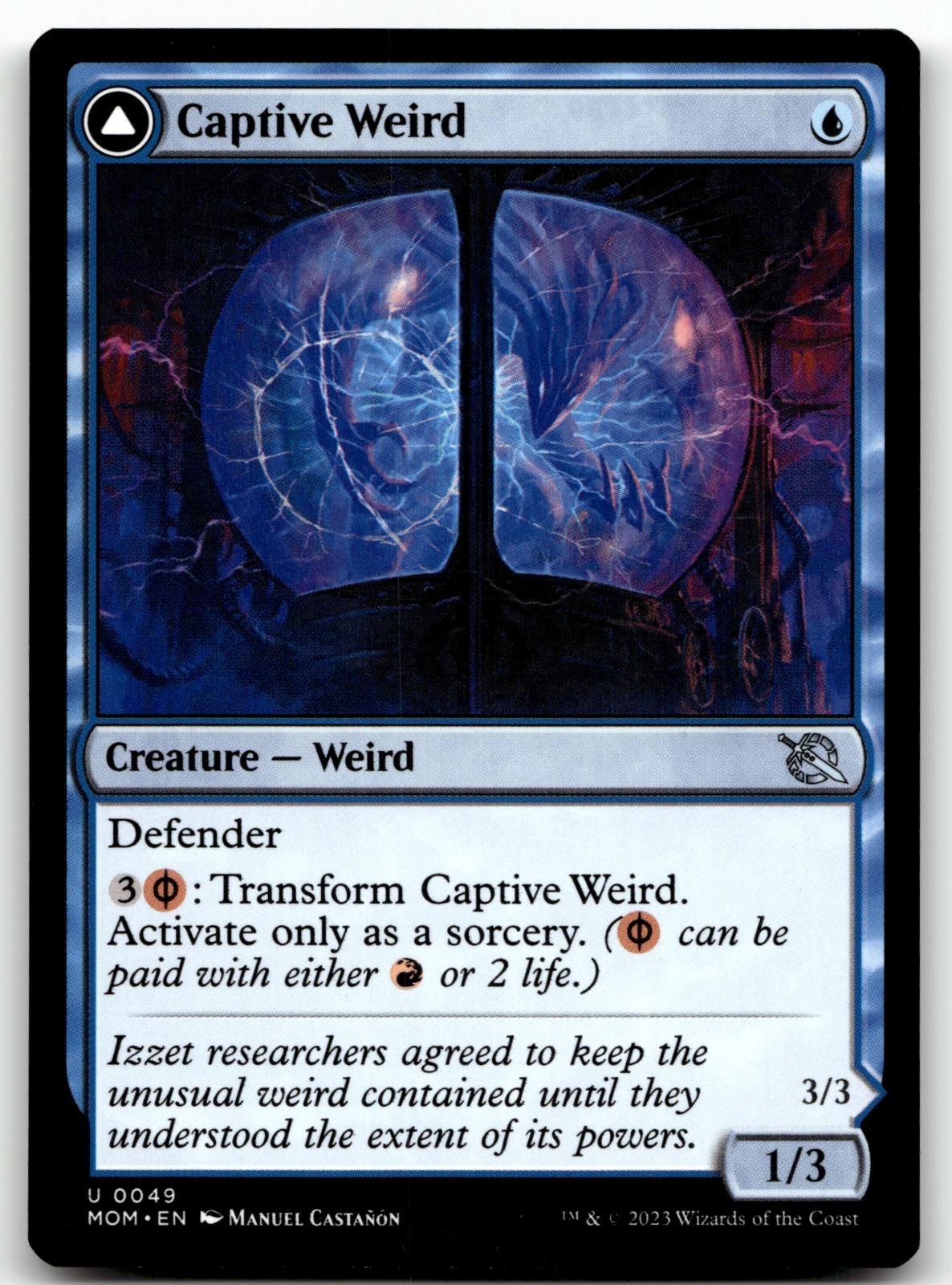 Captive Weird 49 Uncommon March of the Machine Magic: The Gathering Near Mint