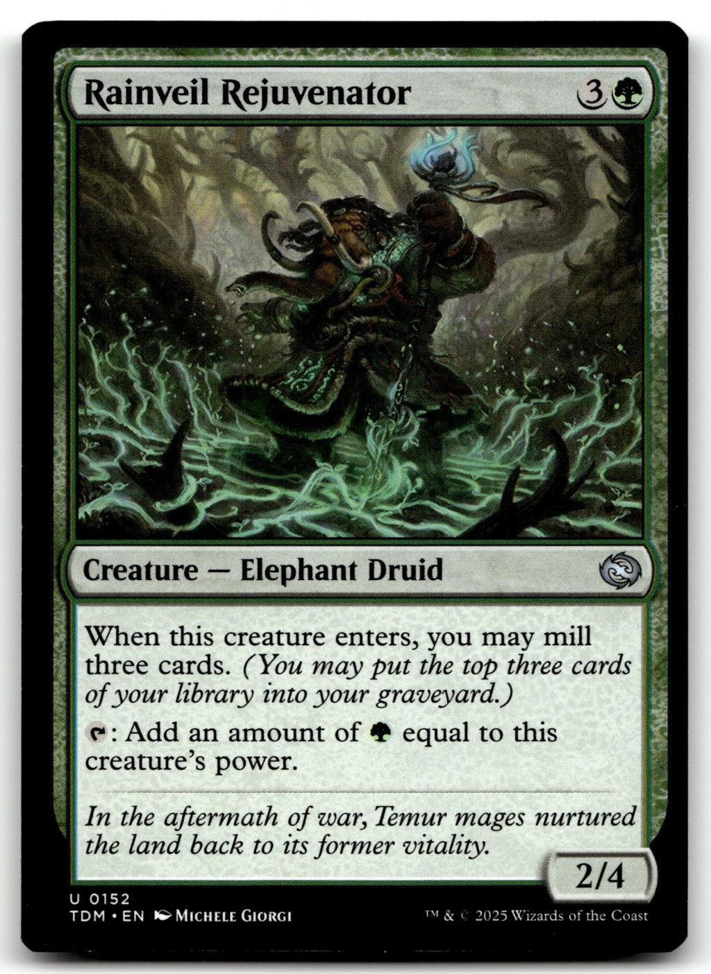 Rainveil Rejuvenator 152 Uncommon Tarkir: Dragonstorm Magic: The Gathering NM