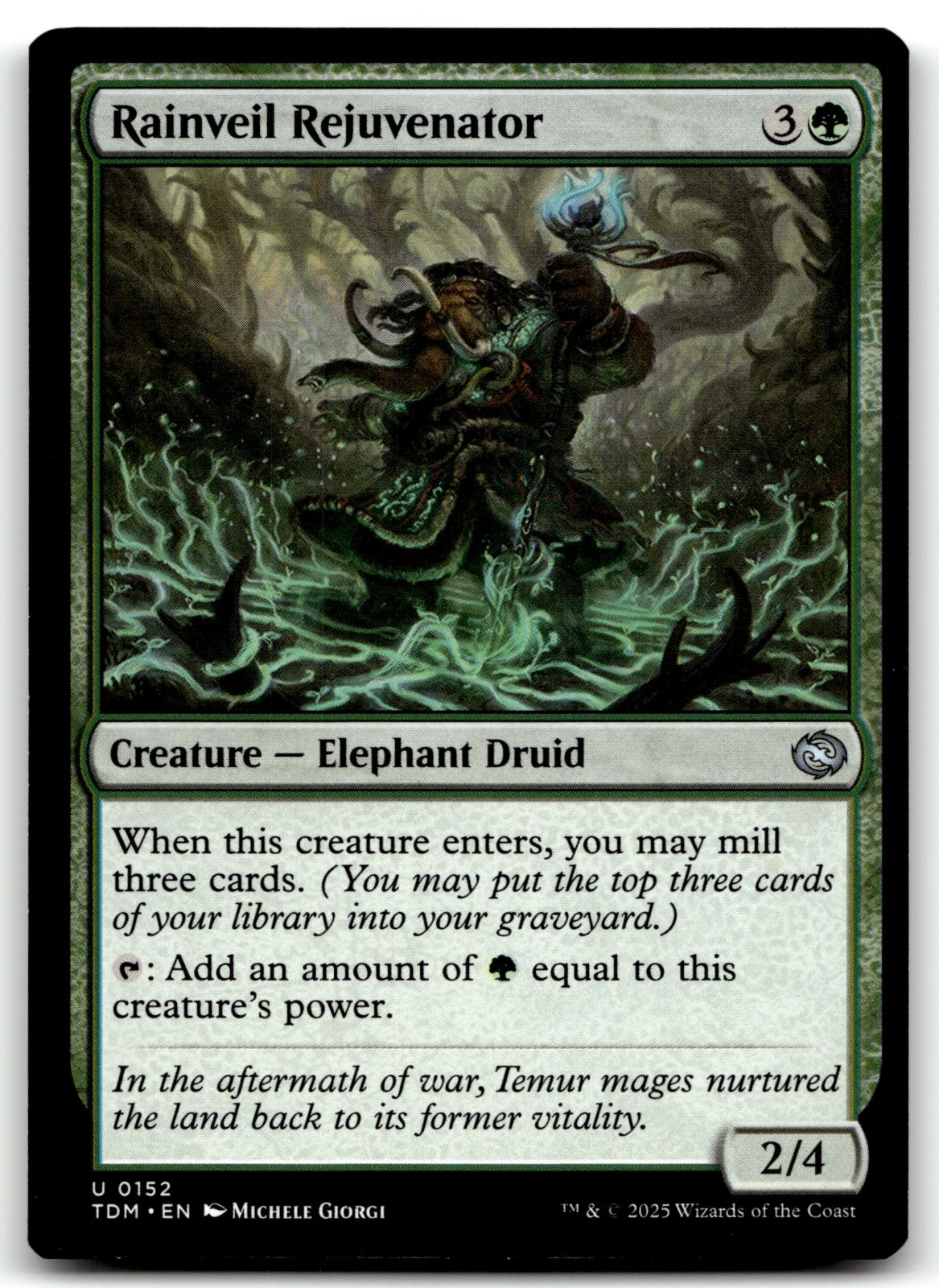 Rainveil Rejuvenator 152 Uncommon Tarkir: Dragonstorm Magic: The Gathering NM