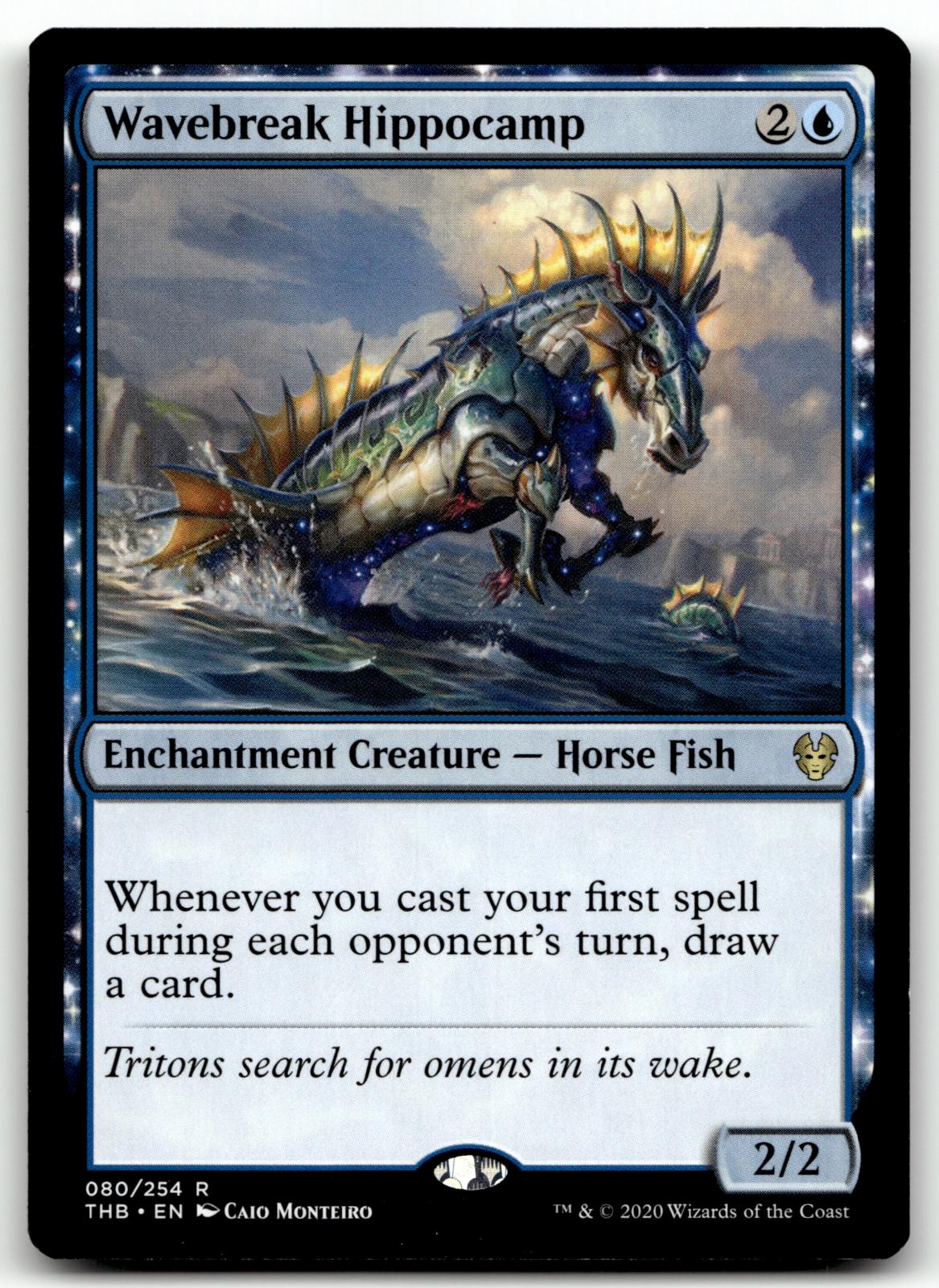 Wavebreak Hippocamp 80 Rare Theros Beyond Death Magic: The Gathering Near Mint