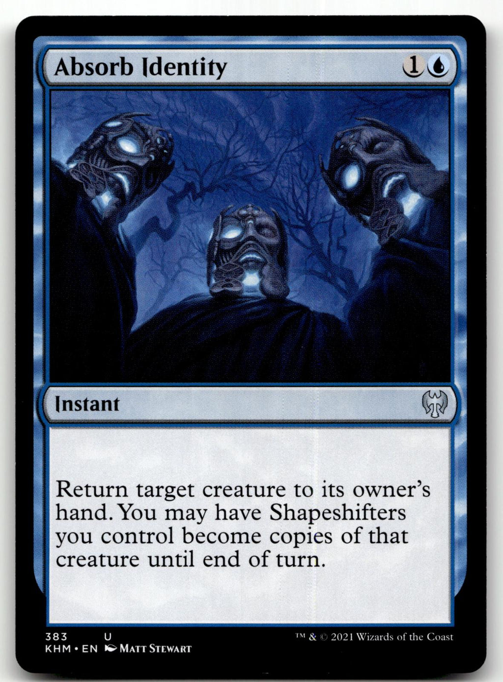 Absorb Identity 383 Uncommon Kaldheim Magic: The Gathering Near Mint