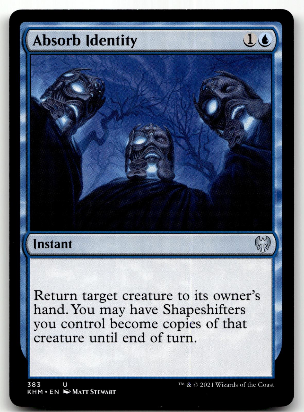Absorb Identity 383 Uncommon Kaldheim Magic: The Gathering Near Mint