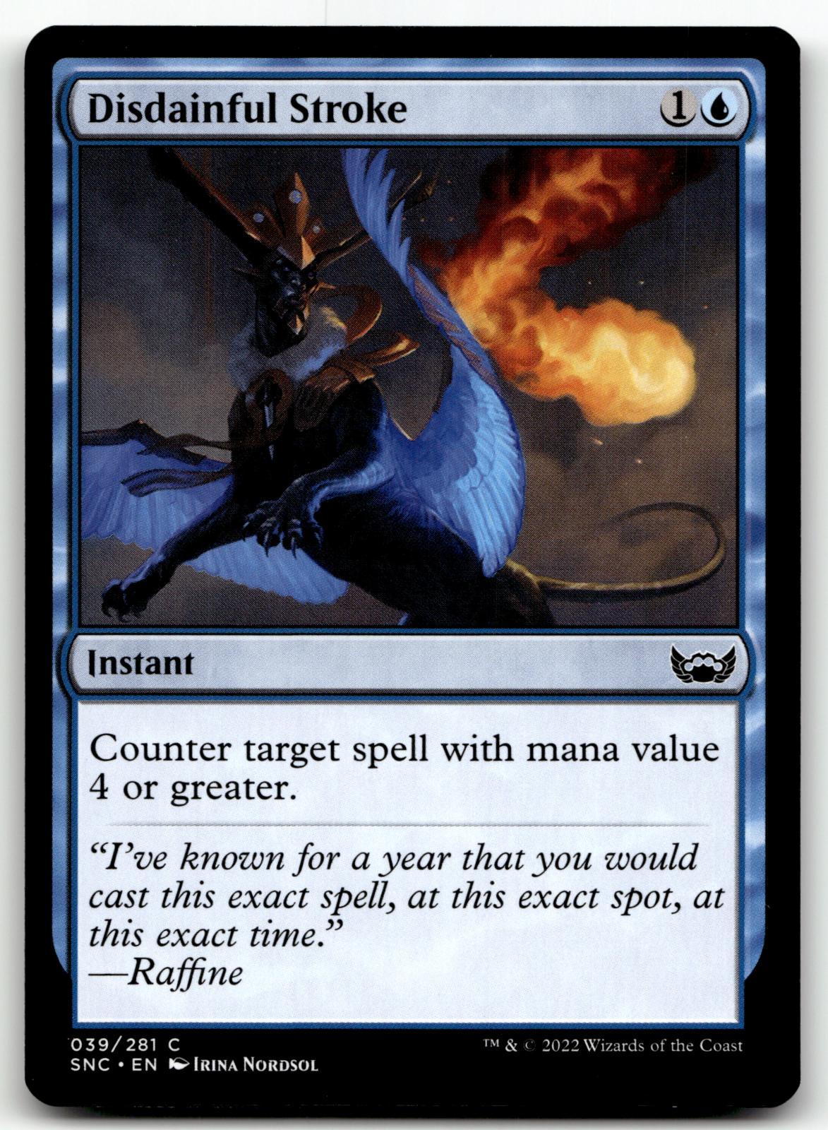 Disdainful Stroke 39 Common Streets of New Capenna Magic: The Gathering NM