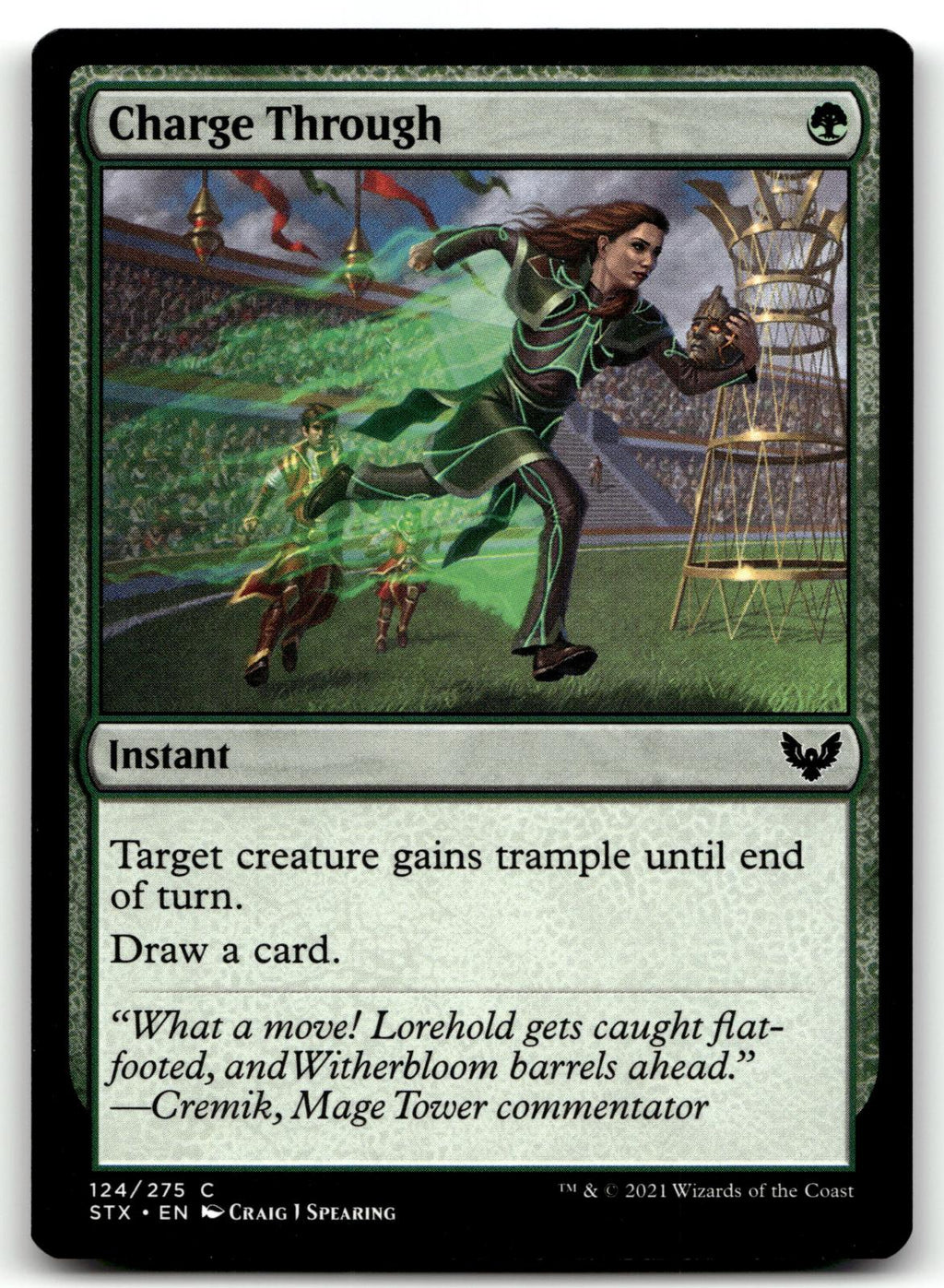 Charge Through 124 Common Strixhaven: School of Mages Magic: The Gathering NM