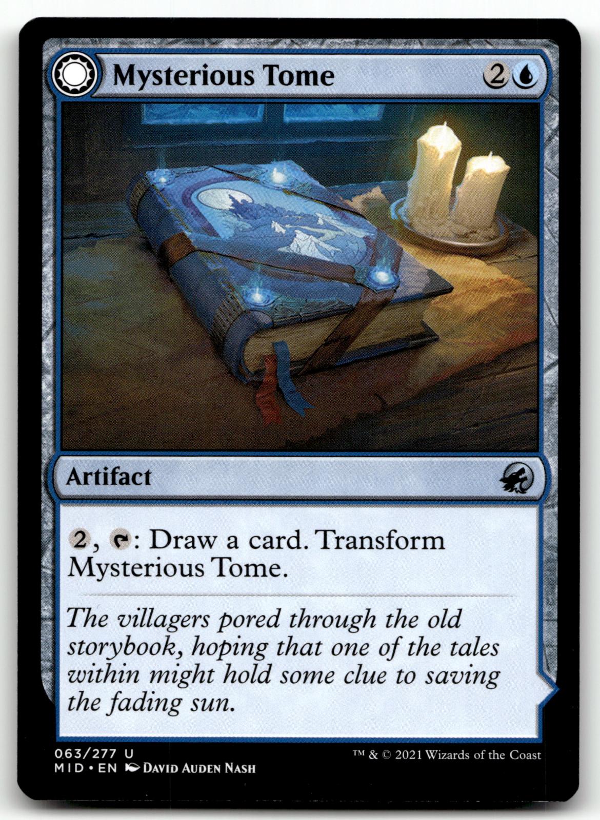 Mysterious Tome 63 Uncommon Innistrad: Midnight Hunt Magic: The Gathering NM