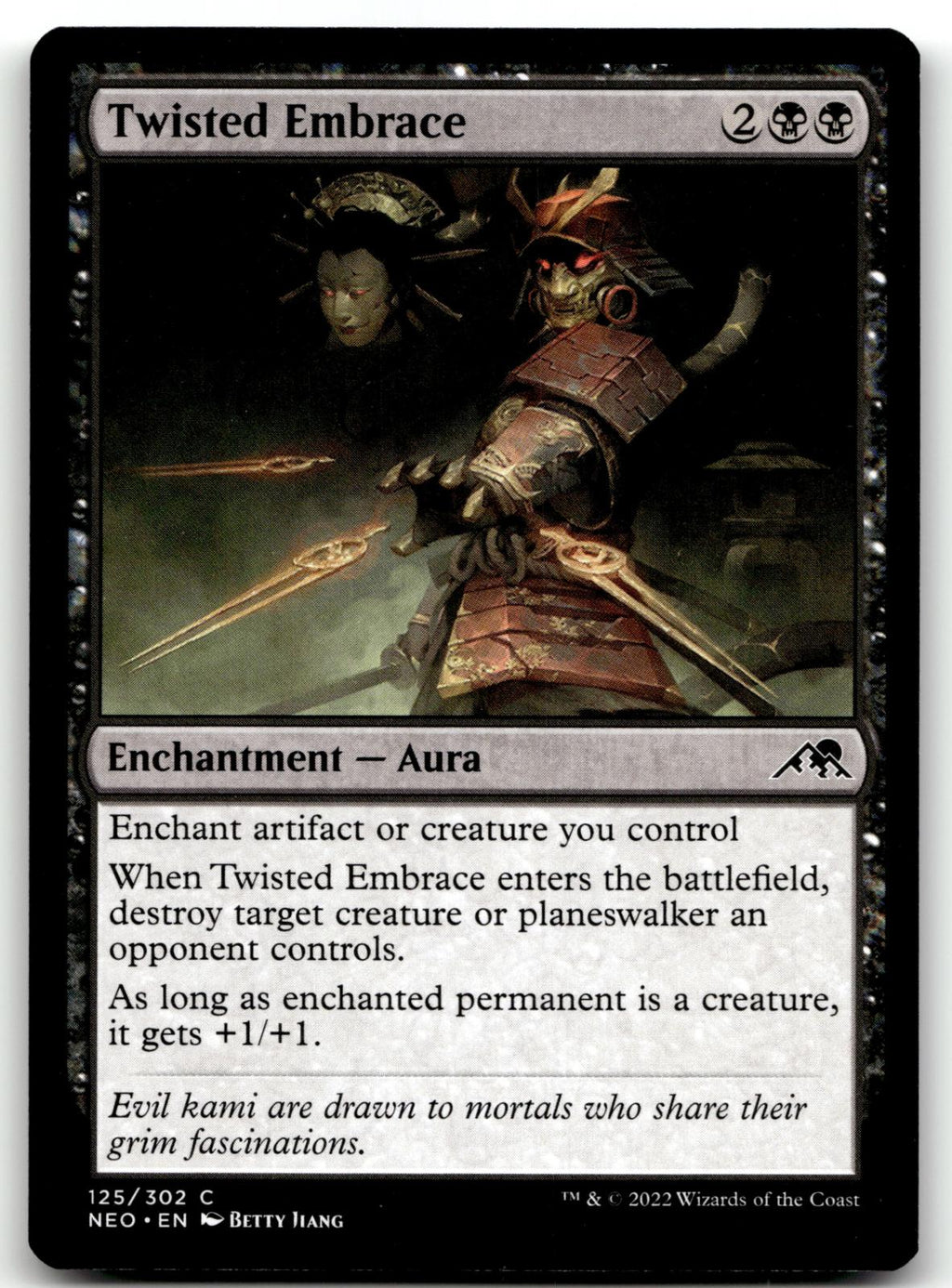 Twisted Embrace 125 Common Kamigawa: Neon Dynasty Magic: The Gathering Near Mint