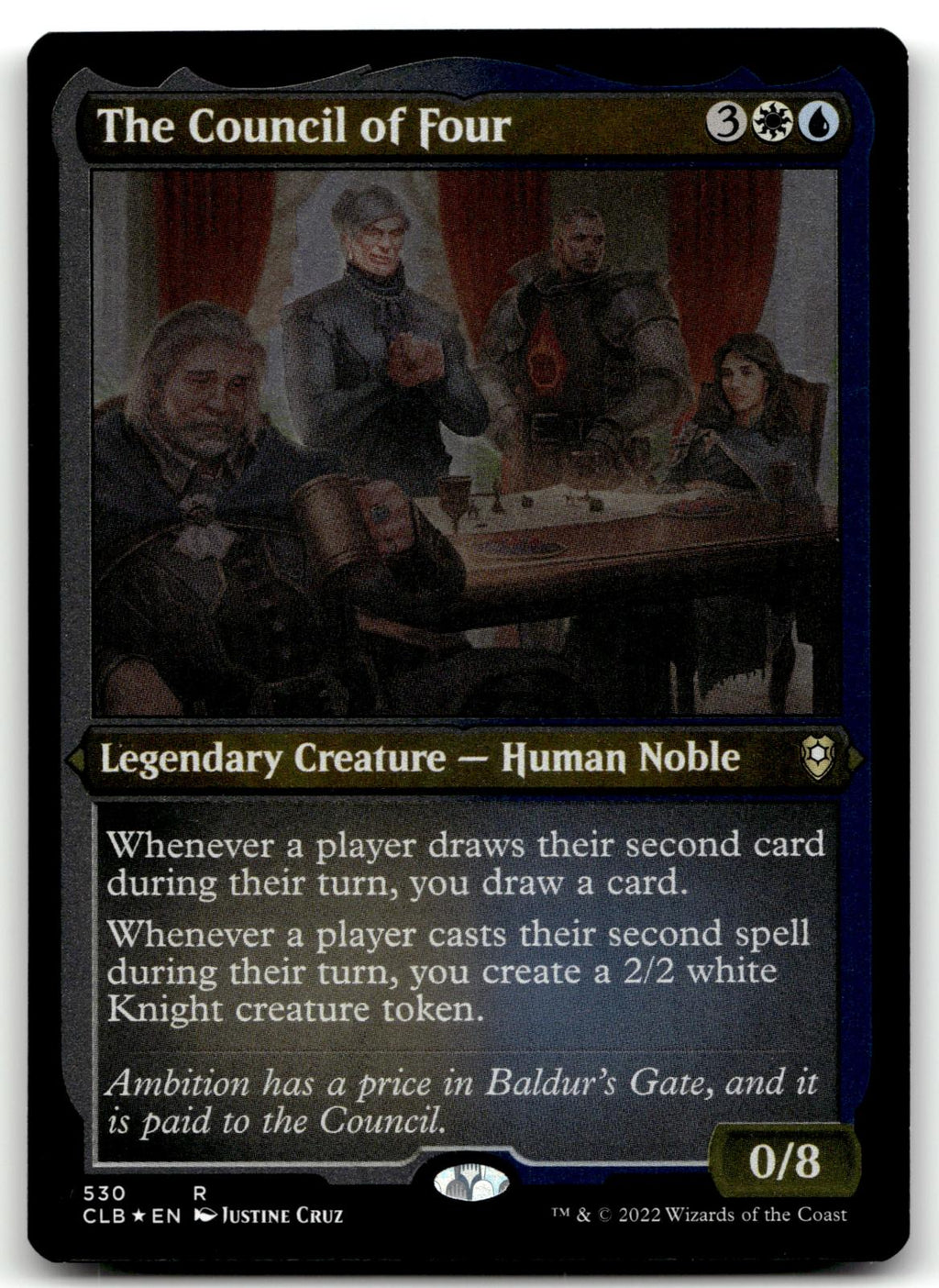 The Council of Four (Foil Etched) 530 Commander Legends: Battle for Baldur's Gate Magic: The Gathering NM