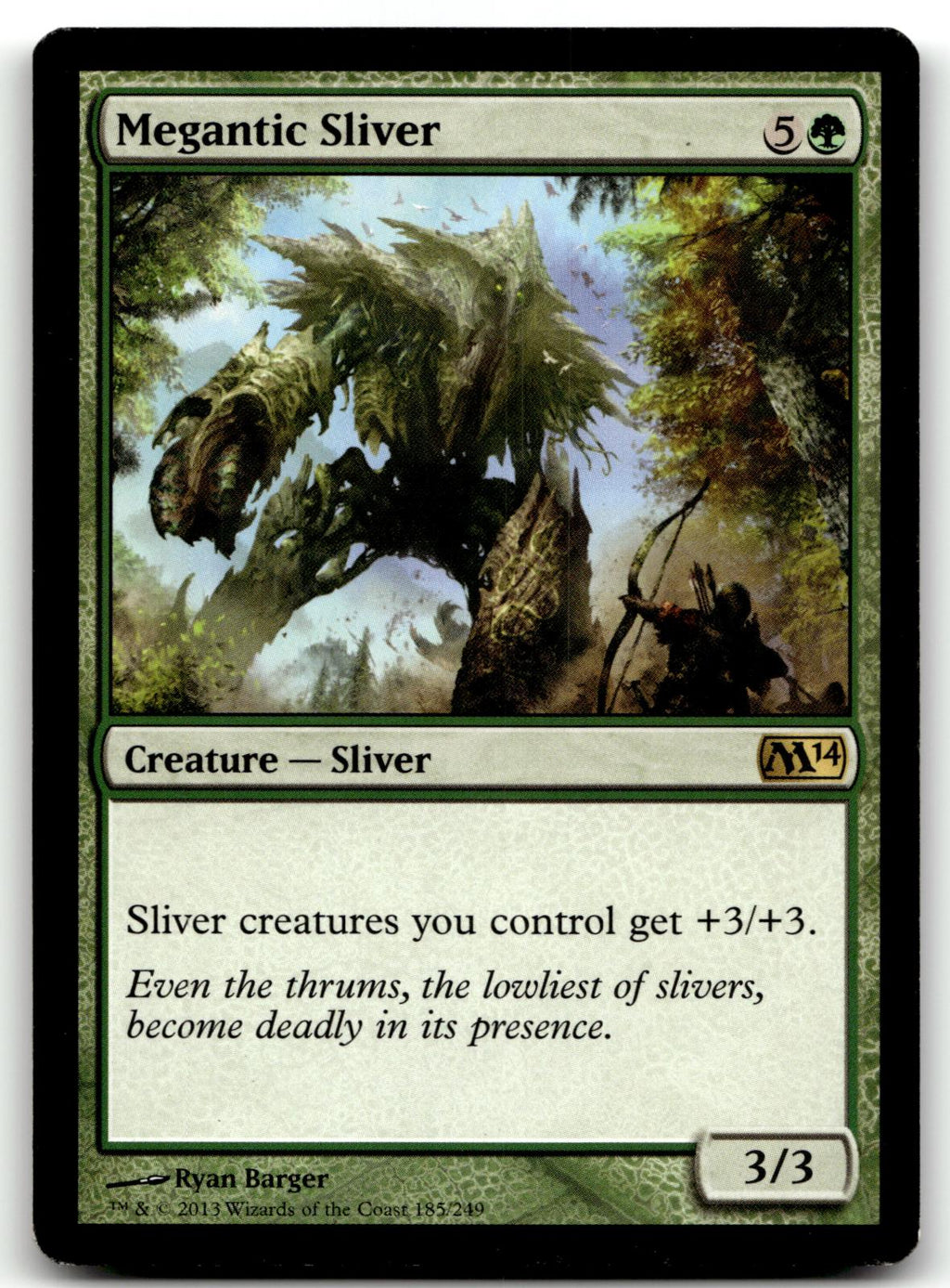 Megantic Sliver 185 Rare Magic 2014 (M14) Magic: The Gathering Near Mint
