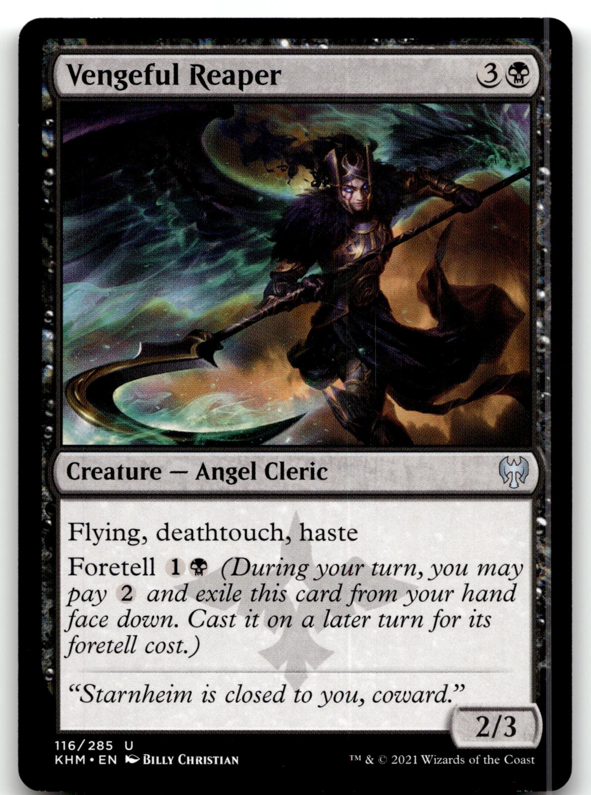 Vengeful Reaper 116 Uncommon Kaldheim Magic: The Gathering Near Mint