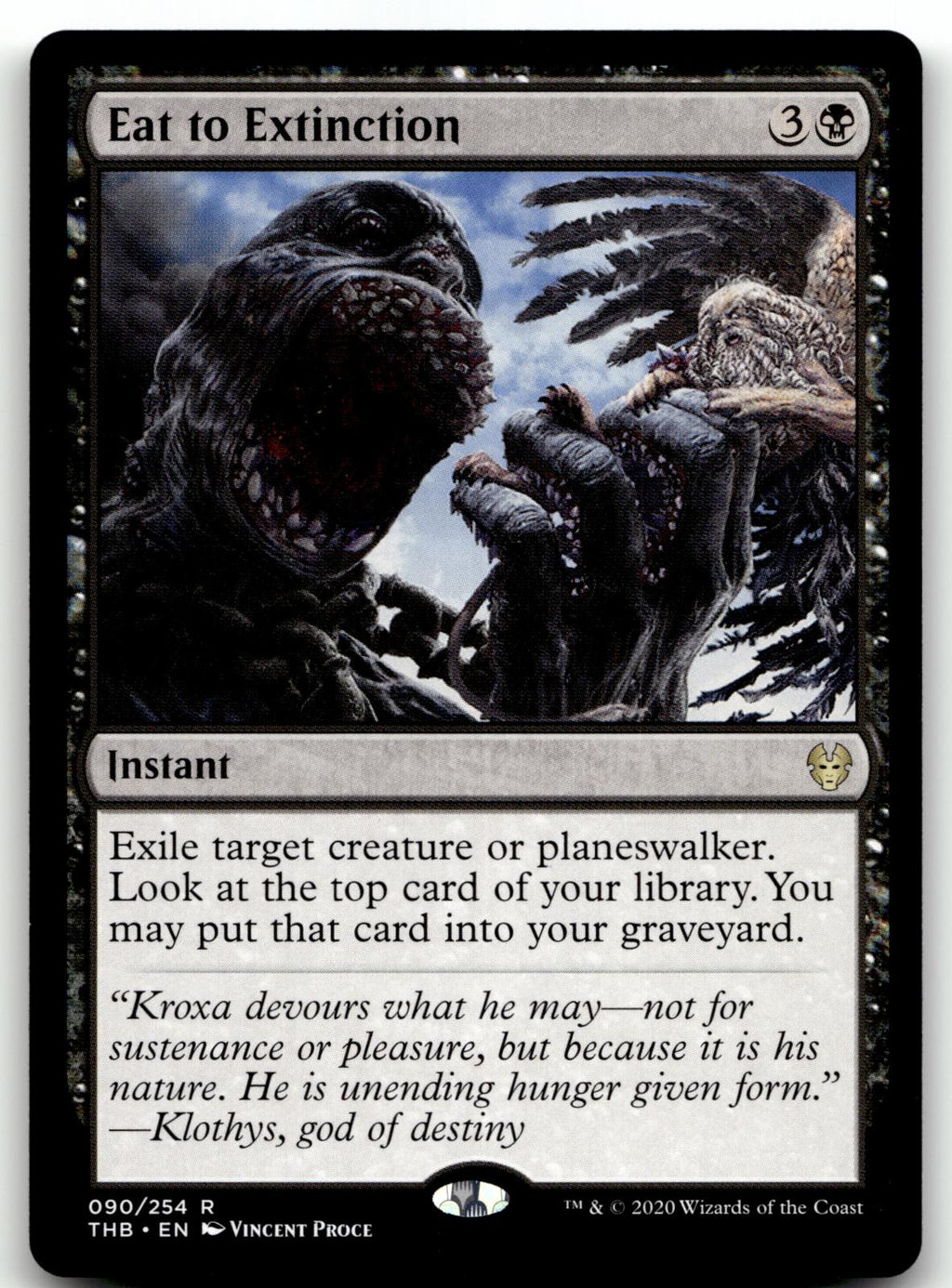 Eat to Extinction 90 Rare Theros Beyond Death Magic: The Gathering Near Mint