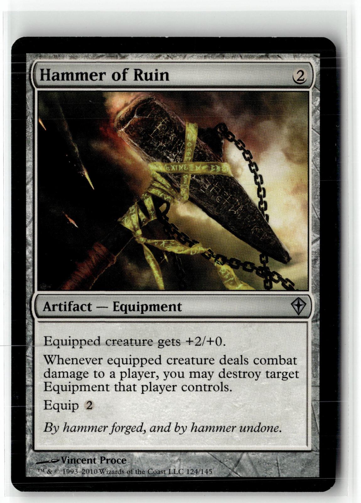 Hammer of Ruin 124 Uncommon Worldwake Magic: The Gathering Near Mint