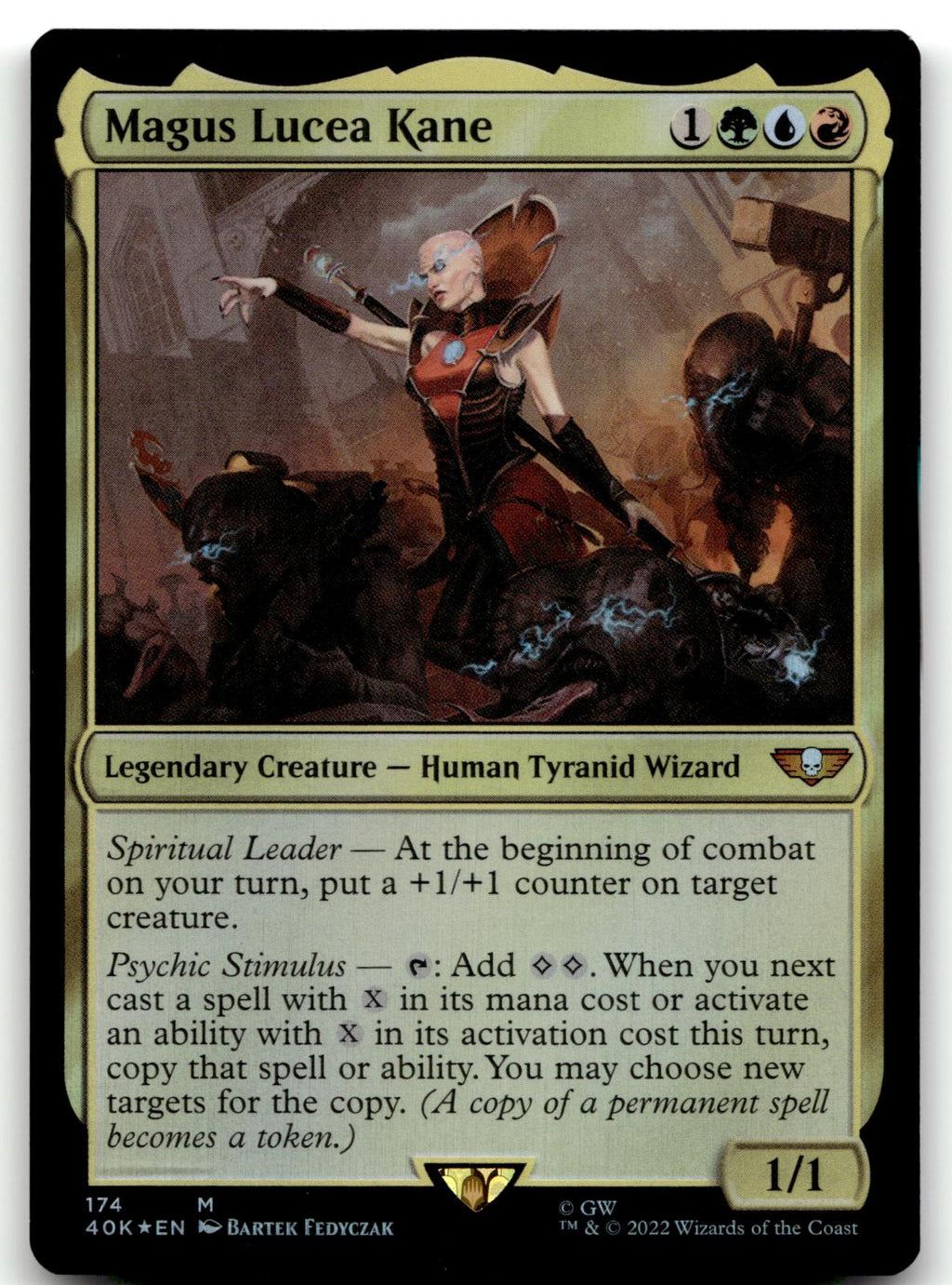 Magus Lucea Kane 174 Universes Beyond: Warhammer 40,000 Magic: The Gathering Foil NM