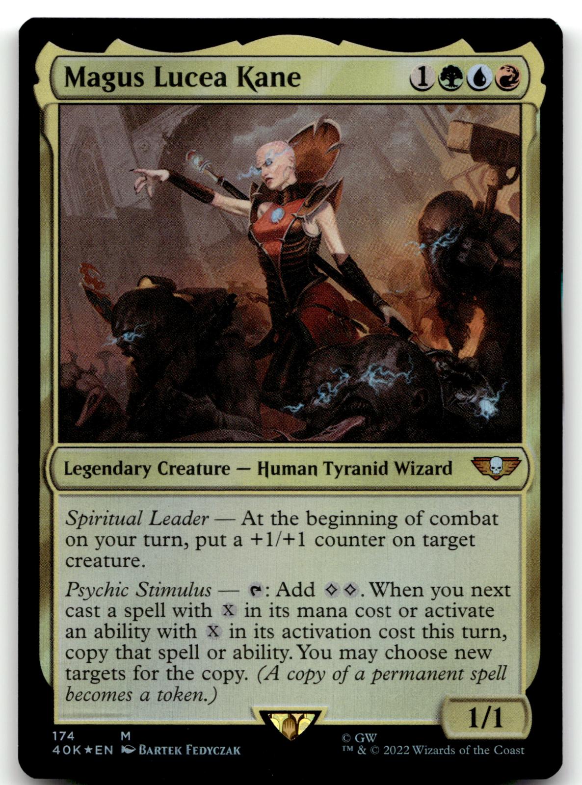 Magus Lucea Kane 174 Universes Beyond: Warhammer 40,000 Magic: The Gathering Foil NM