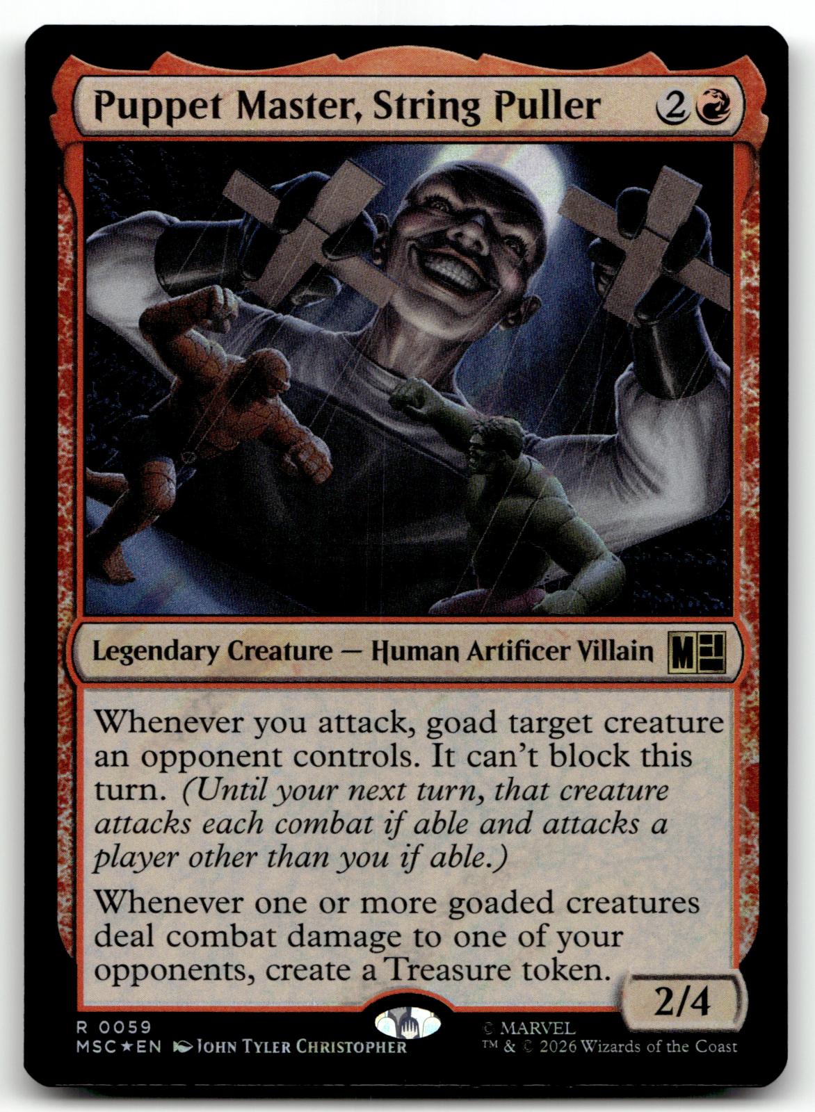 Puppet Master String Puller 59 Commander Marvel Super Hero Magic The Gathering 