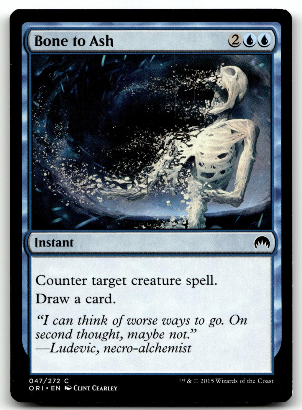 Bone to Ash 47 Common Magic Origins Magic: The Gathering Near Mint