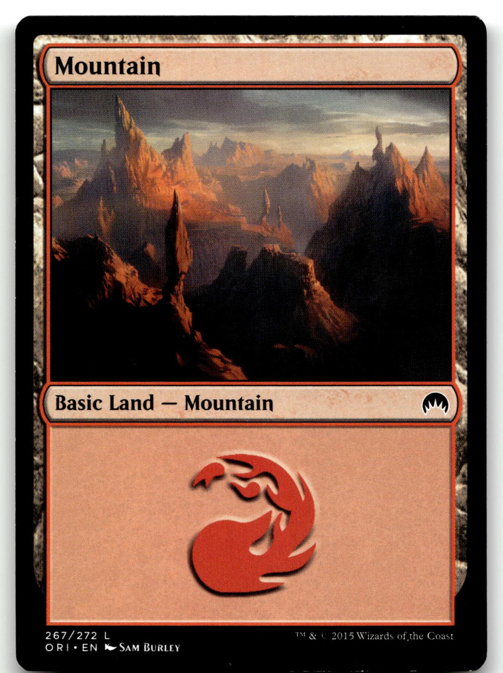 Mountain (267) 267 Land Magic Origins Magic: The Gathering Near Mint