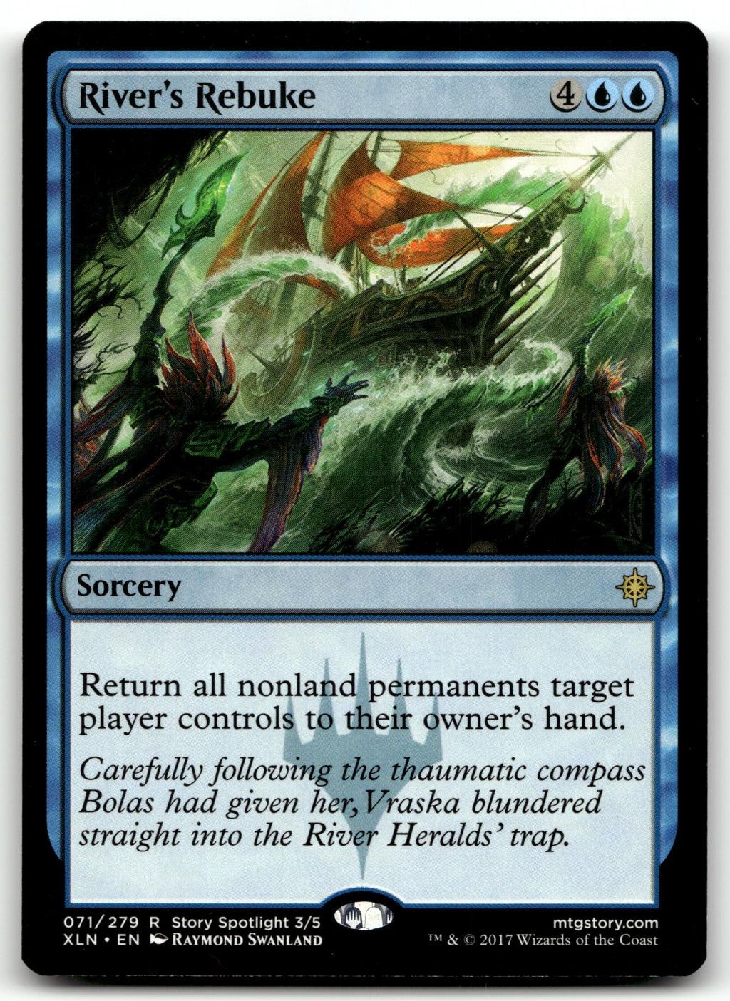 River's Rebuke 71 Rare Ixalan Magic: The Gathering Near Mint