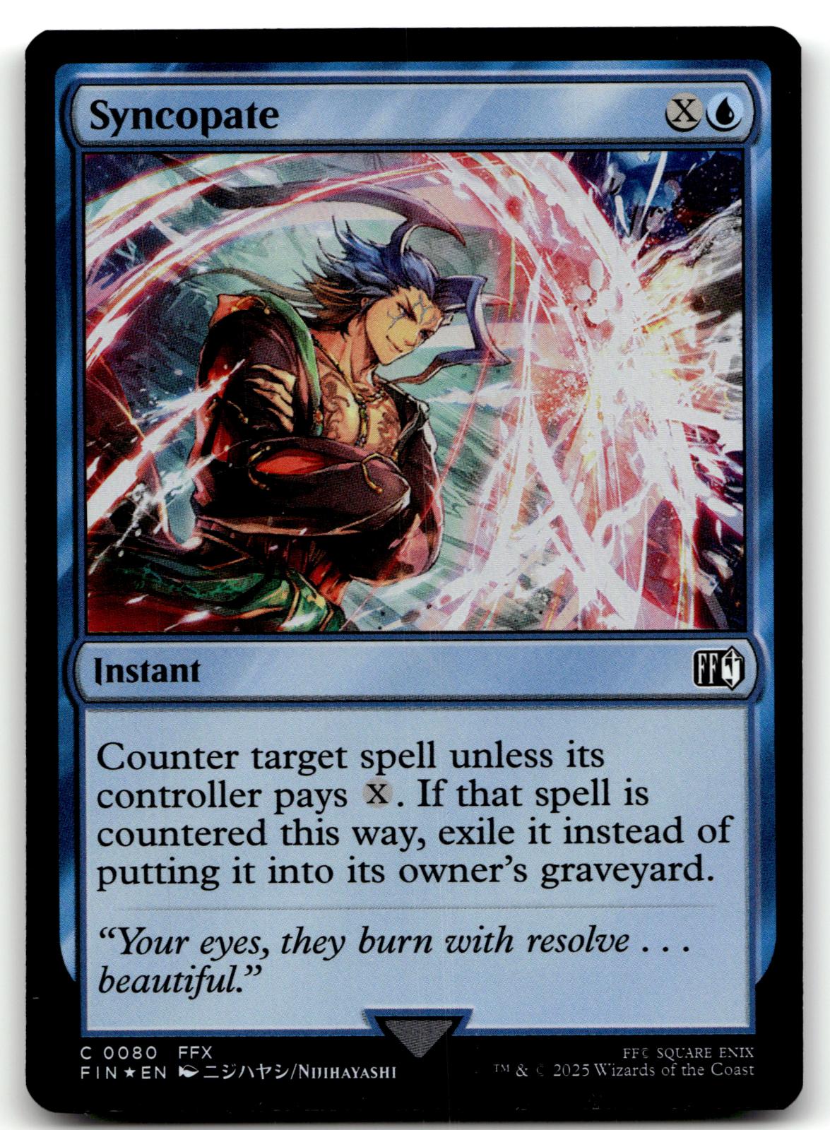 Syncopate 80 Common FINAL FANTASY Magic: The Gathering Foil Near Mint