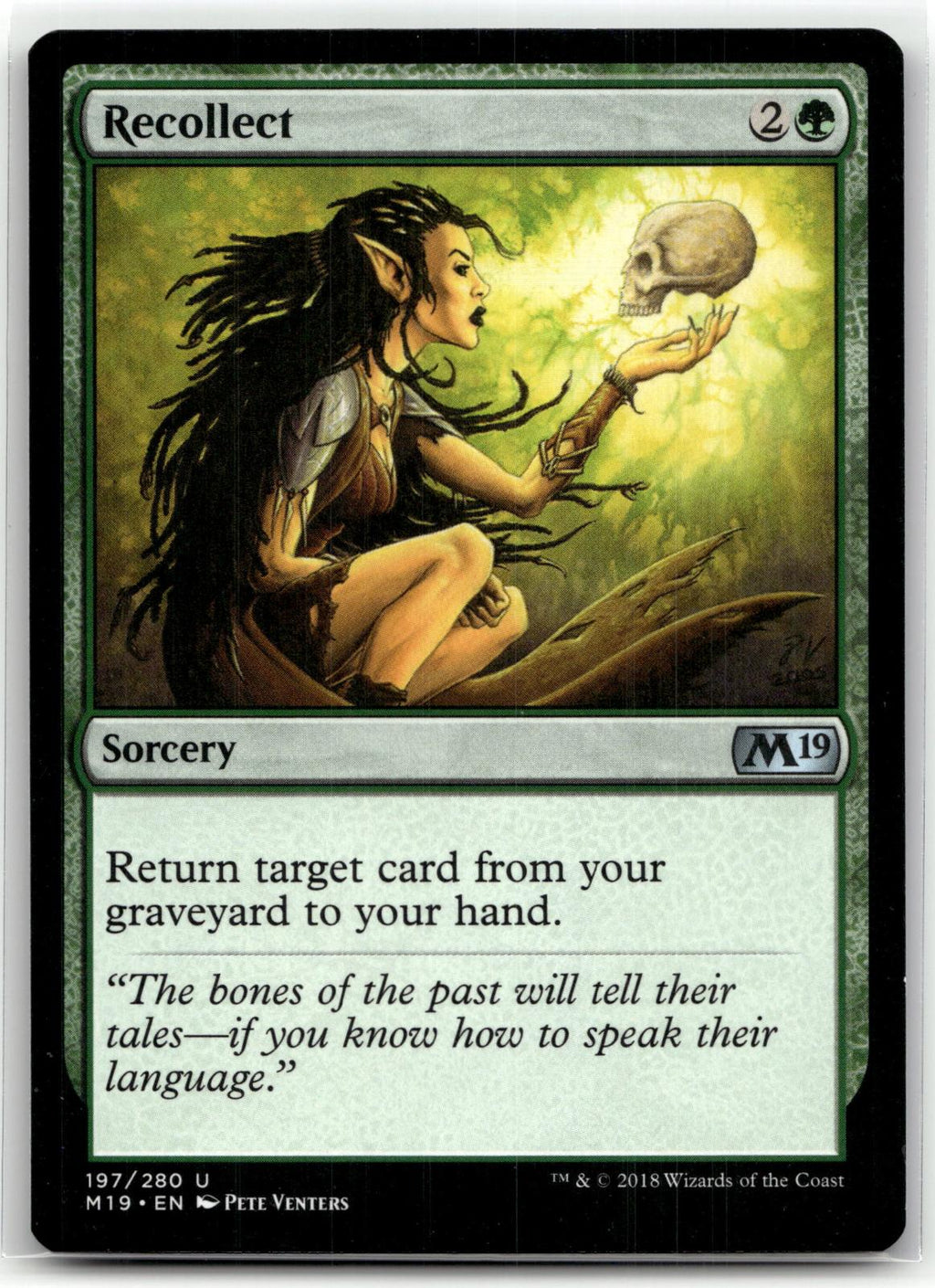 Recollect 197 Uncommon Core Set 2019 Magic: The Gathering Near Mint