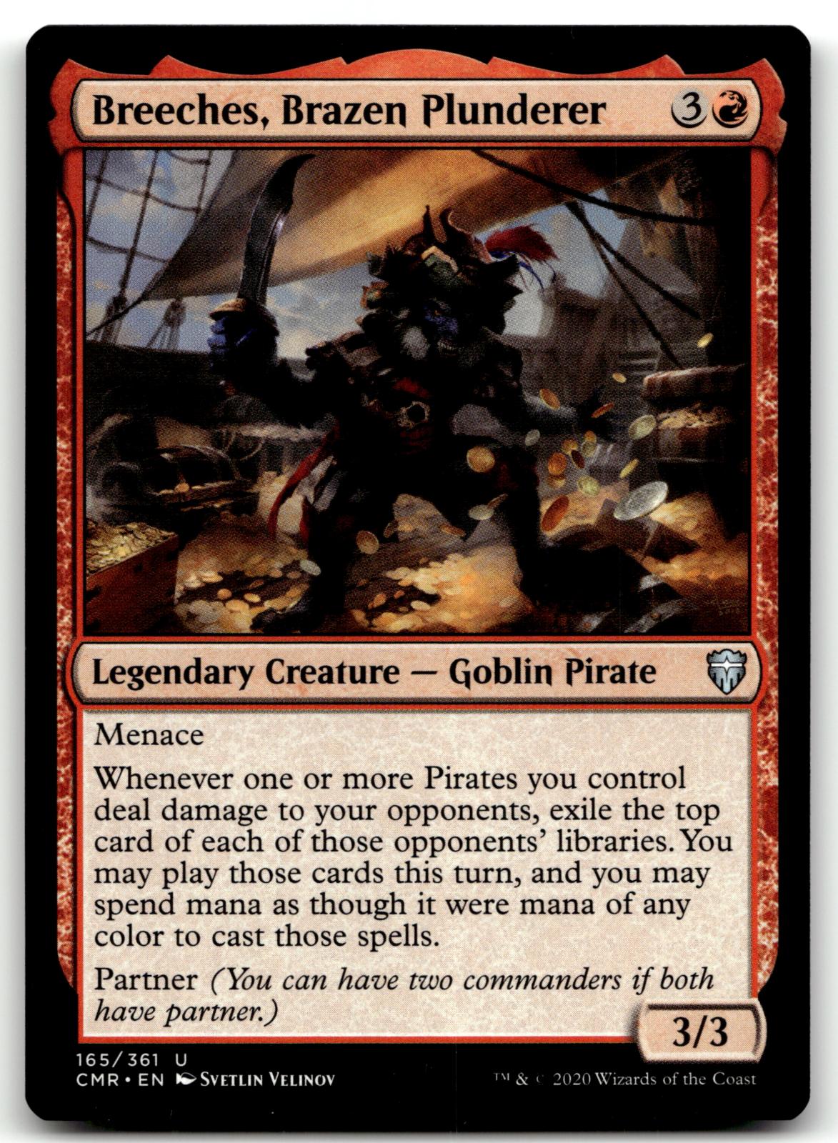 Breeches, Brazen Plunderer 165 Commander Legends Magic: The Gathering NM