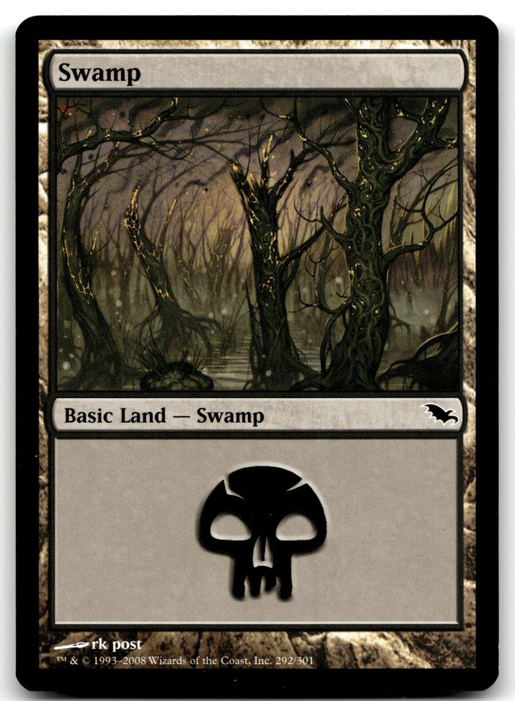Swamp (292) 292 Land Shadowmoor Magic: The Gathering Near Mint
