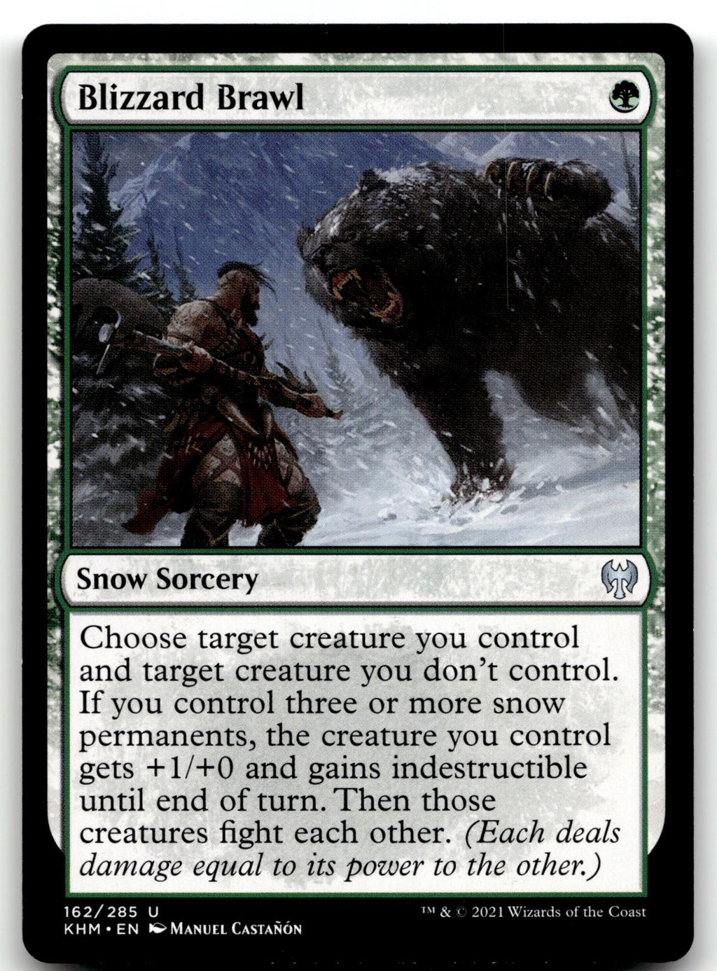 Blizzard Brawl 162 Uncommon Kaldheim Magic: The Gathering Near Mint