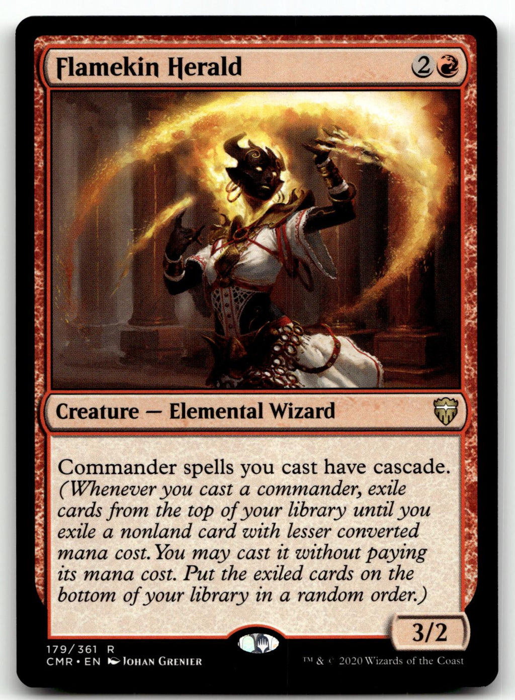 Flamekin Herald 179 Rare Commander Legends Magic: The Gathering Near Mint