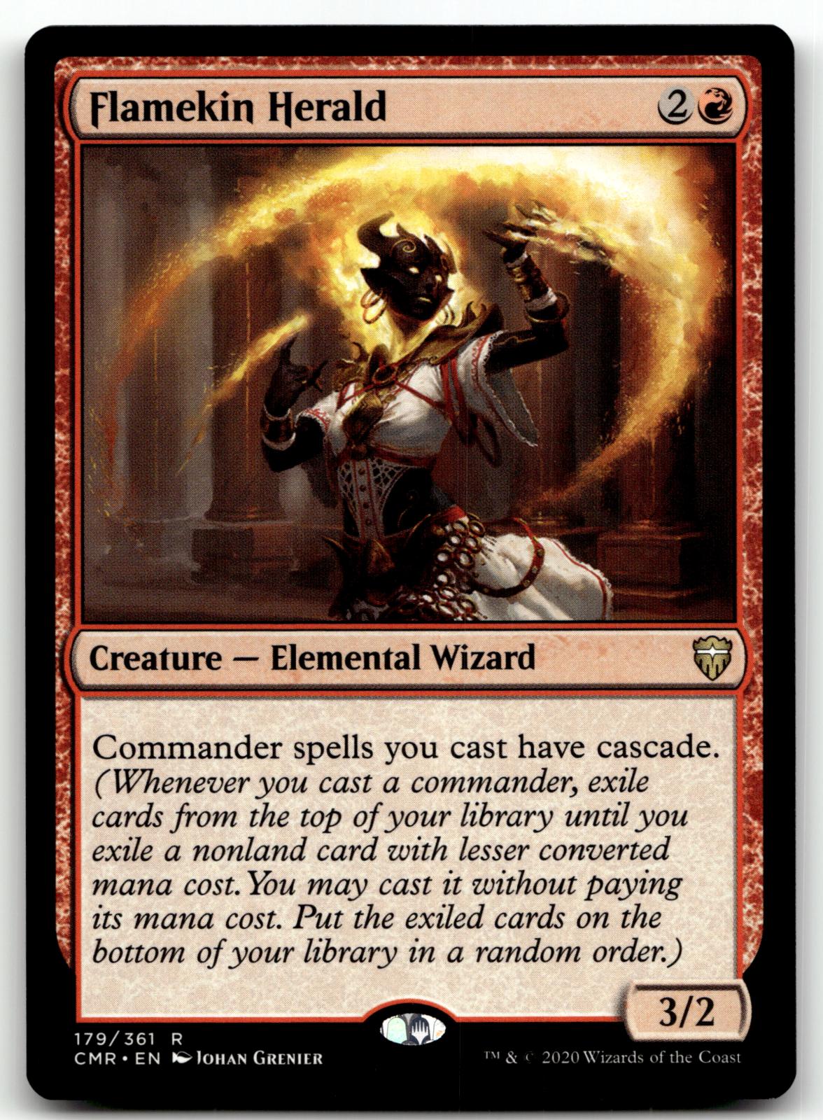 Flamekin Herald 179 Rare Commander Legends Magic: The Gathering Near Mint