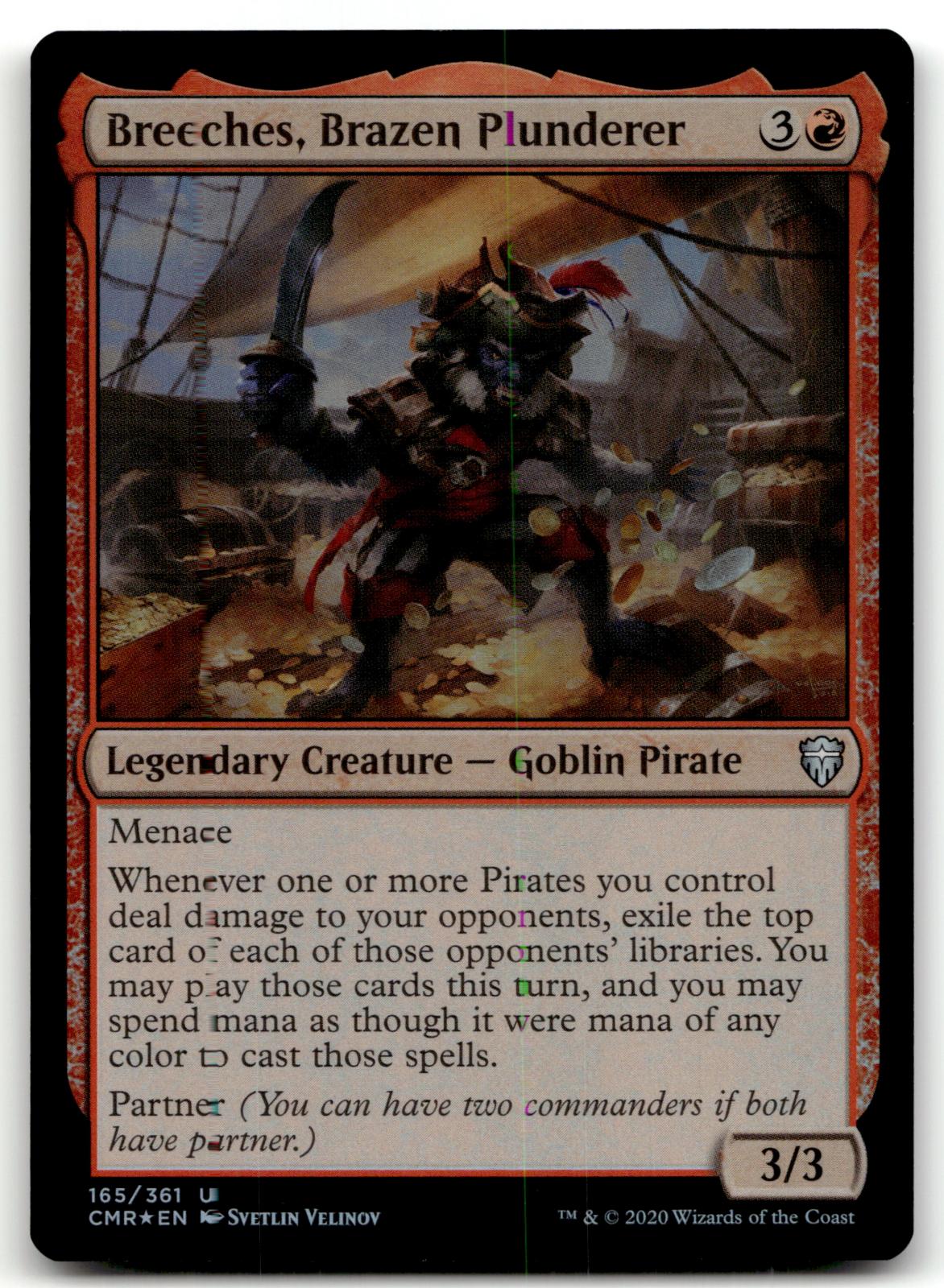 Breeches, Brazen Plunderer 165 Commander Legends Magic: The Gathering Foil NM