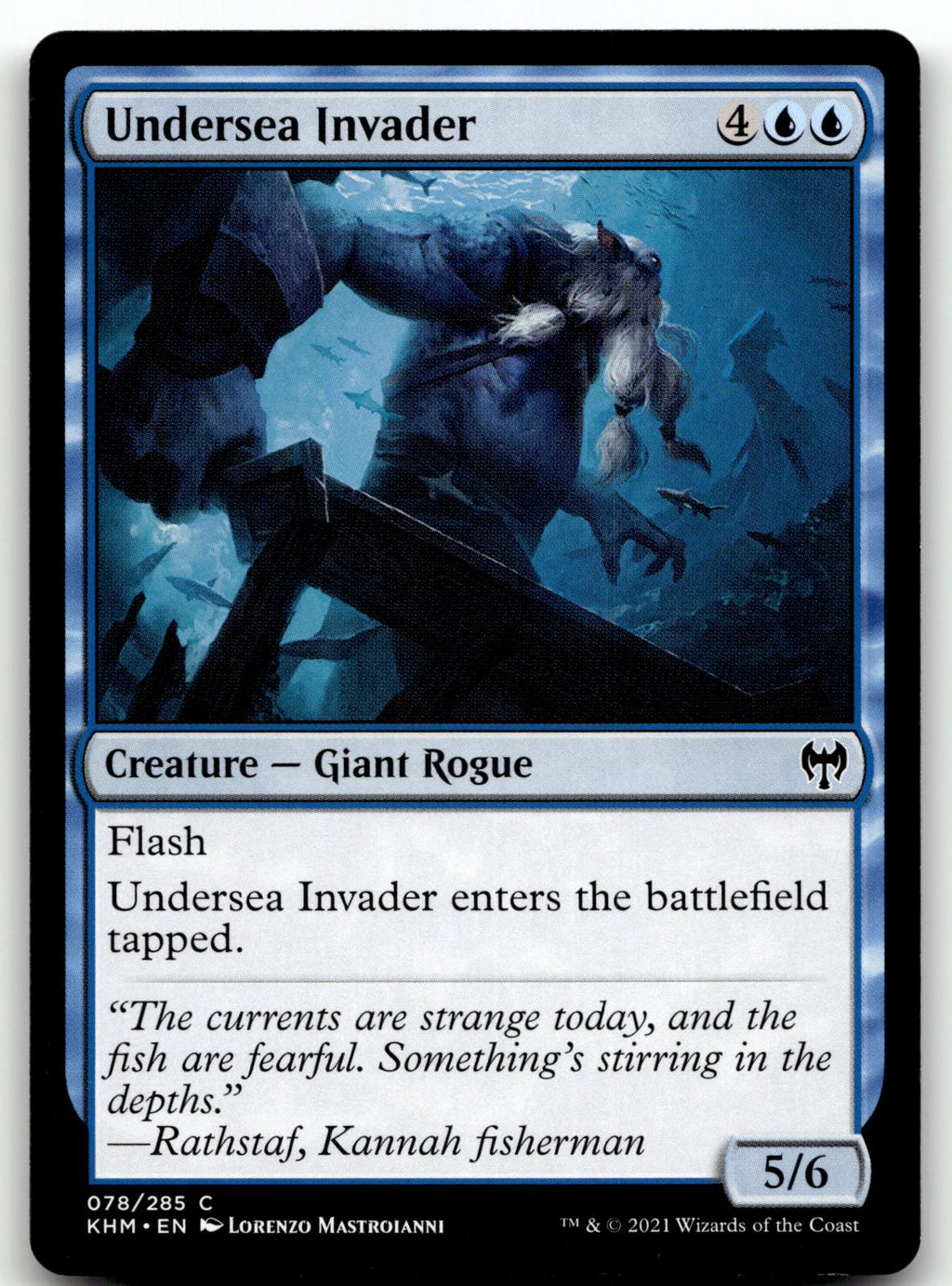 Undersea Invader 78 Common Kaldheim Magic: The Gathering Near Mint