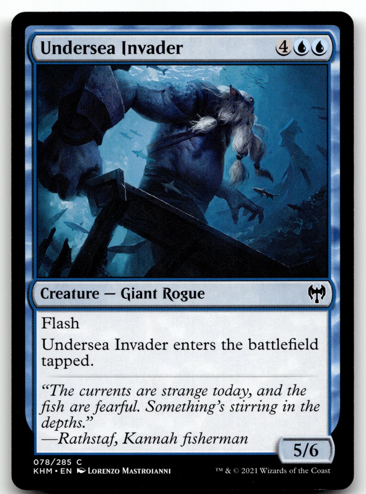 Undersea Invader 78 Common Kaldheim Magic: The Gathering Near Mint