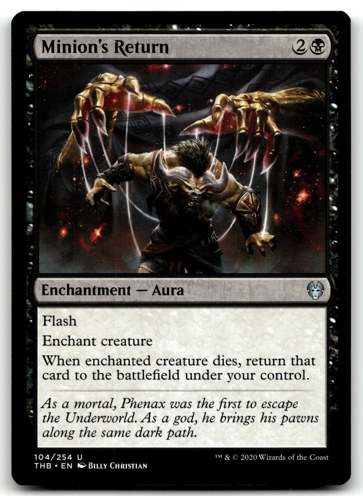 Minion's Return 104 Uncommon Theros Beyond Death Magic: The Gathering Near Mint