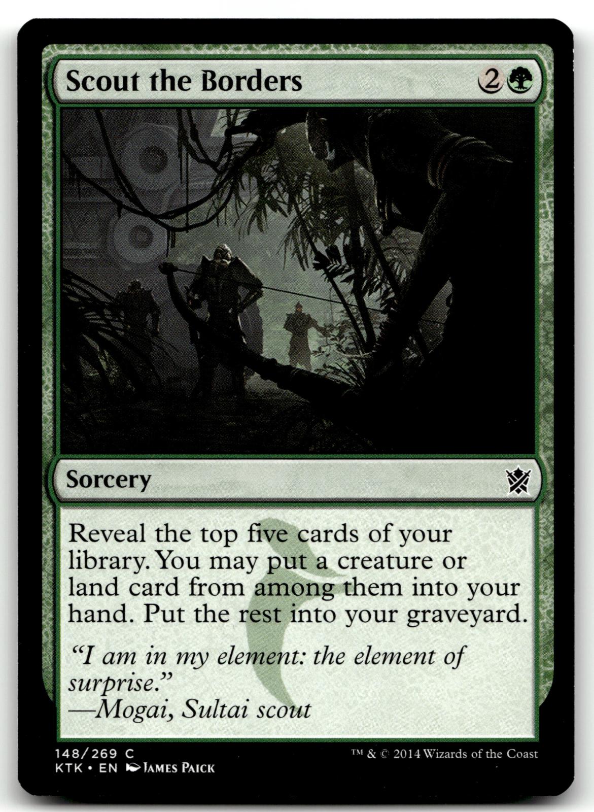 Scout the Borders 148 Common Khans of Tarkir Magic: The Gathering Near Mint