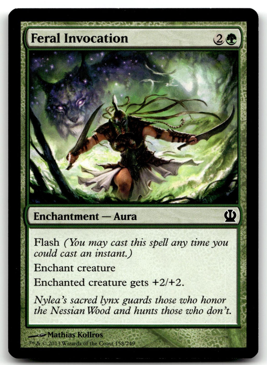 Feral Invocation 158 Common Theros Magic: The Gathering Near Mint