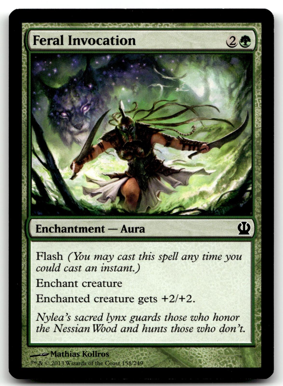 Feral Invocation 158 Common Theros Magic: The Gathering Near Mint