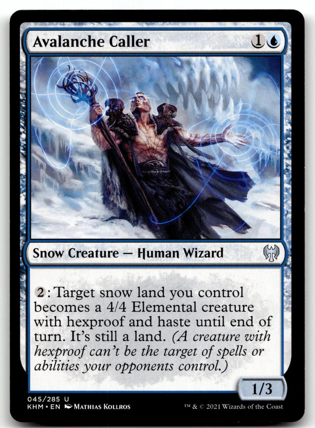 Avalanche Caller 45 Uncommon Kaldheim Magic: The Gathering Near Mint