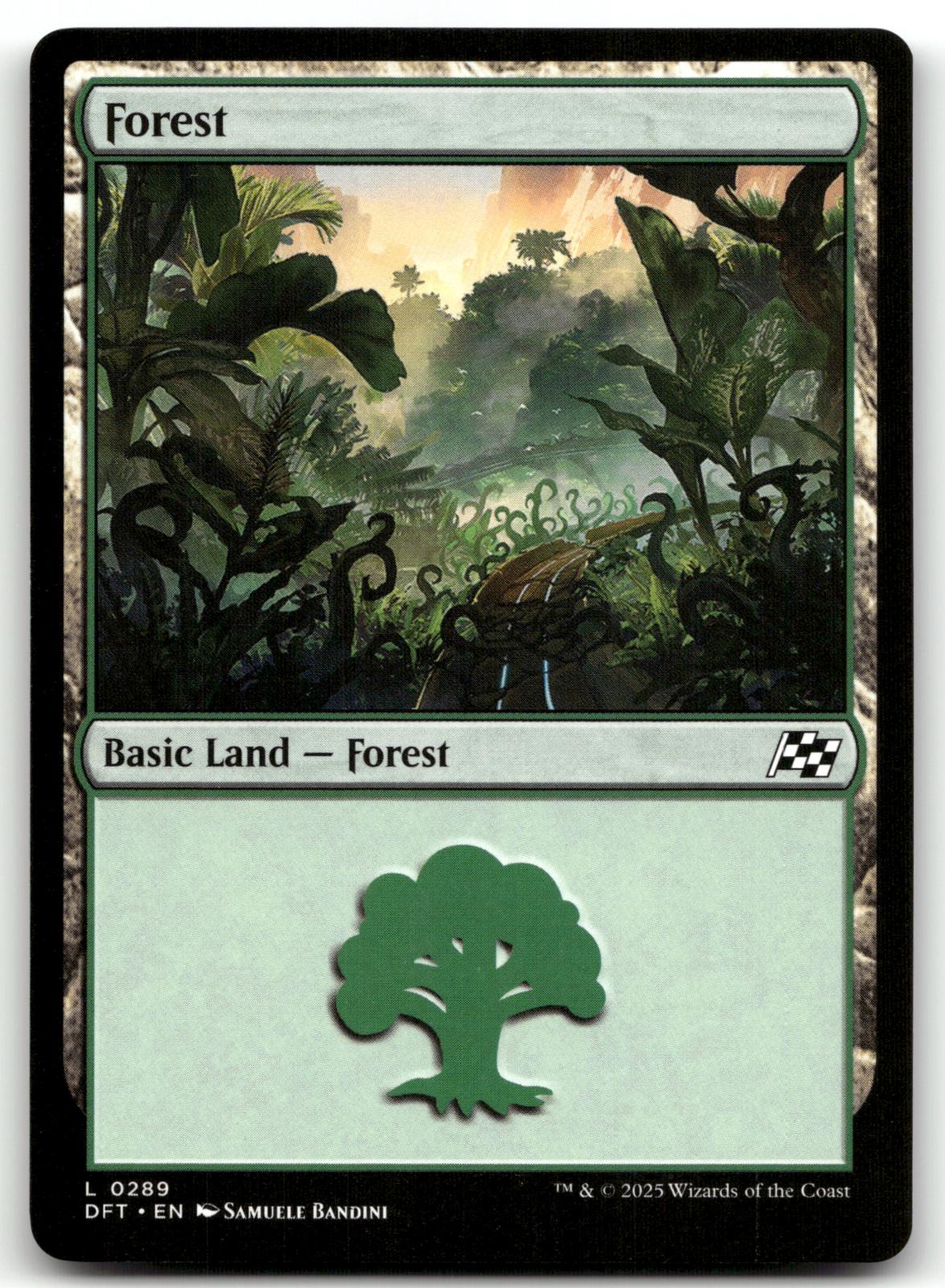 Forest (0289) 289 Land Aetherdrift Magic: The Gathering Near Mint