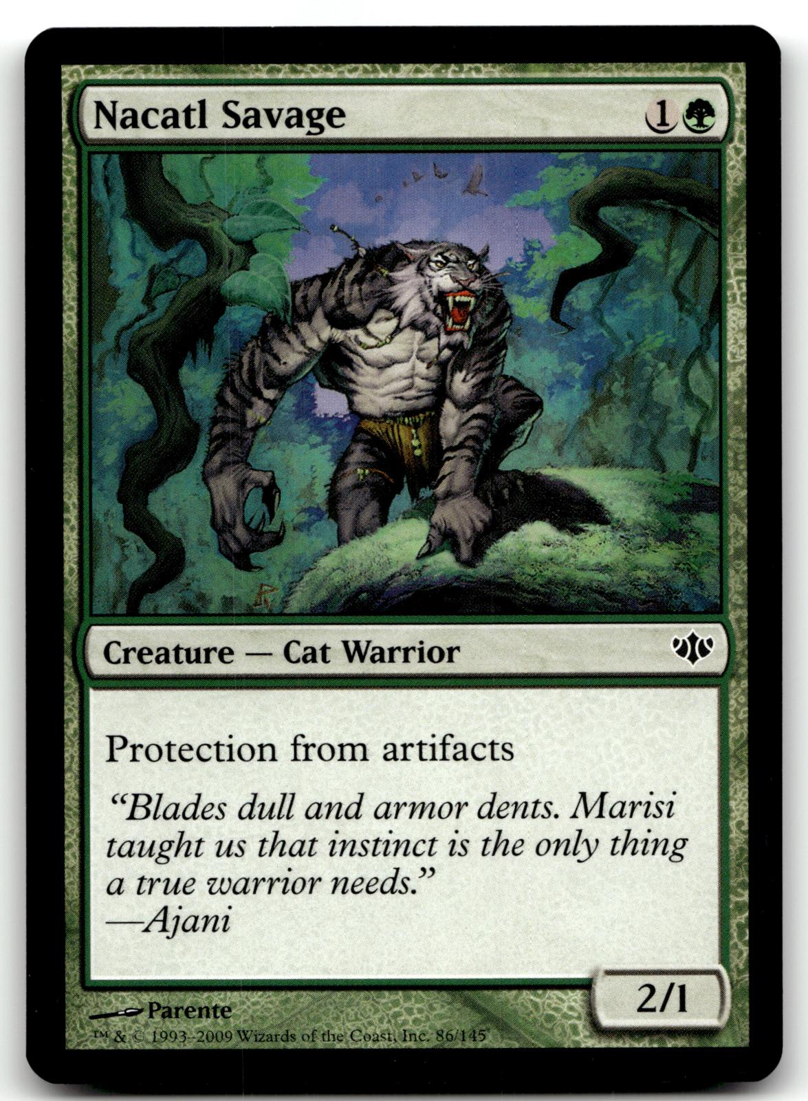 Nacatl Savage 86 Common Conflux Magic: The Gathering Near Mint
