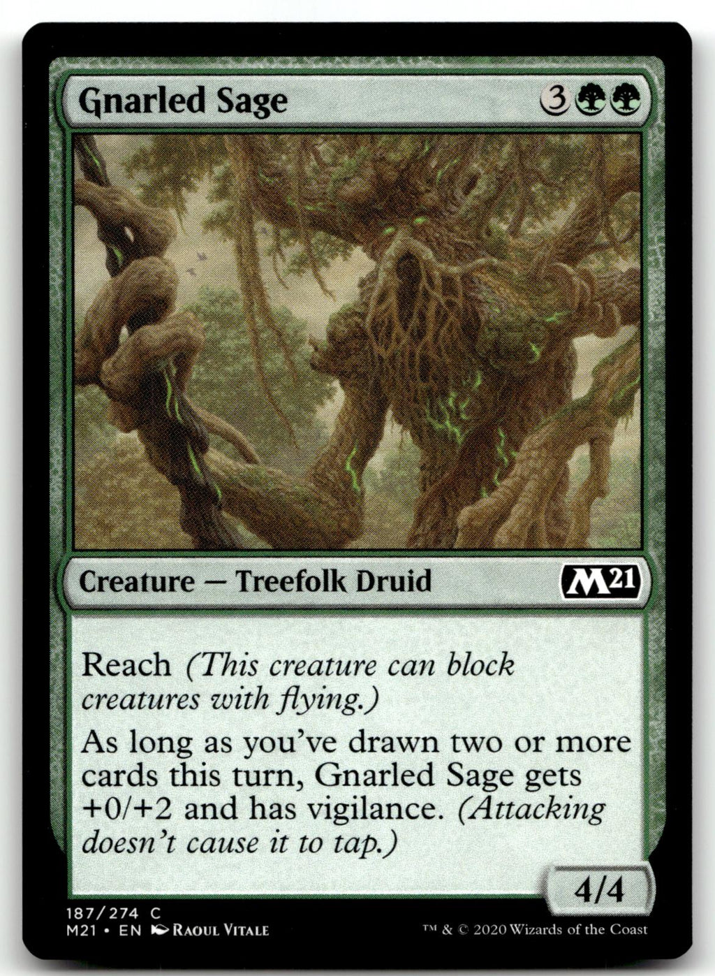 Gnarled Sage 187 Common Core Set 2021 Magic: The Gathering Near Mint
