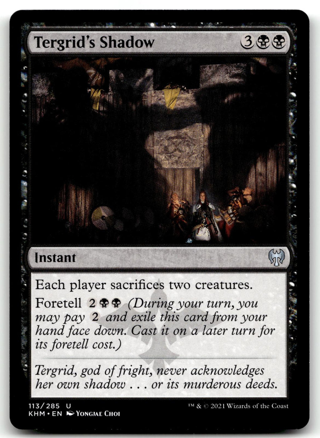Tergrid's Shadow 113 Uncommon Kaldheim Magic: The Gathering Near Mint