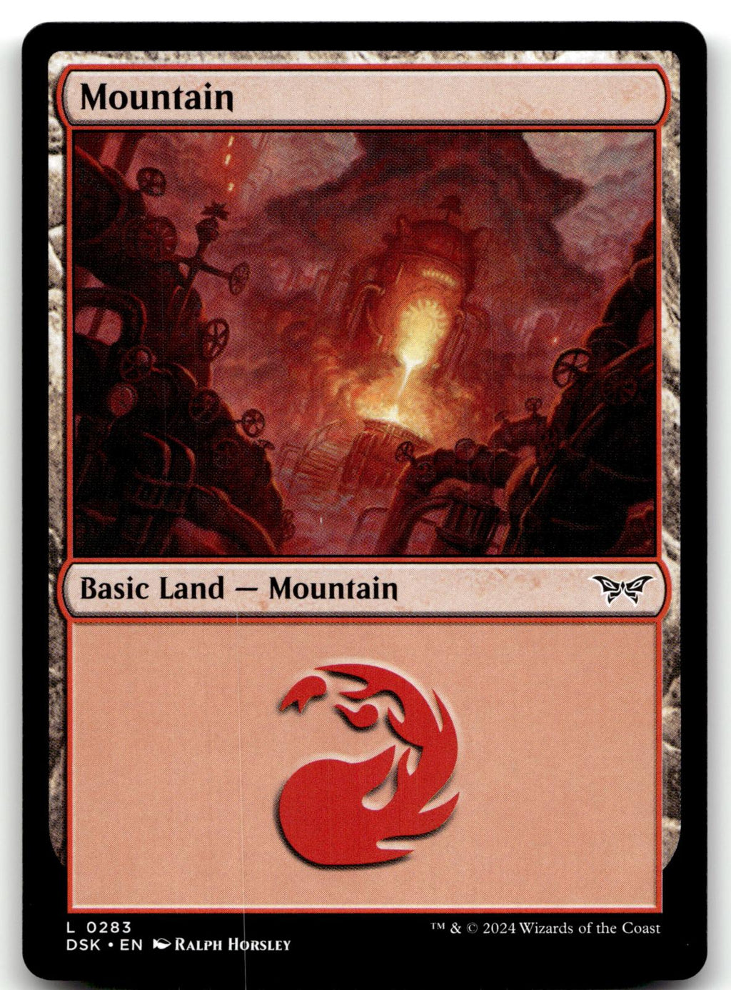 Mountain (0283) 283 Land Duskmourn: House of Horror Magic: The Gathering NM