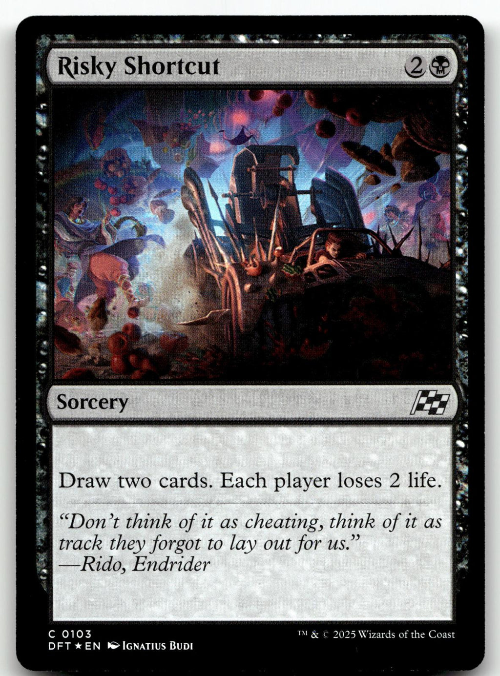 Risky Shortcut 103 Common Aetherdrift Magic: The Gathering Foil Near Mint
